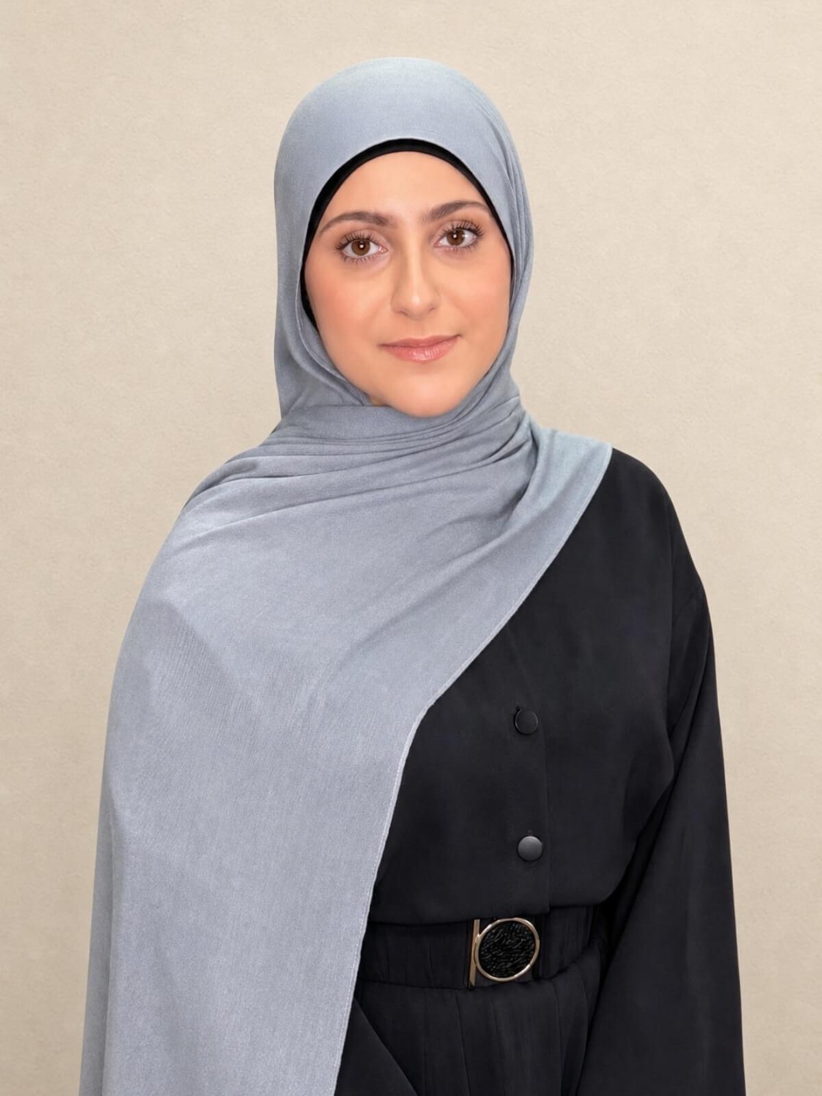 Modish Girl Cotton Modal Hijab-Fossil