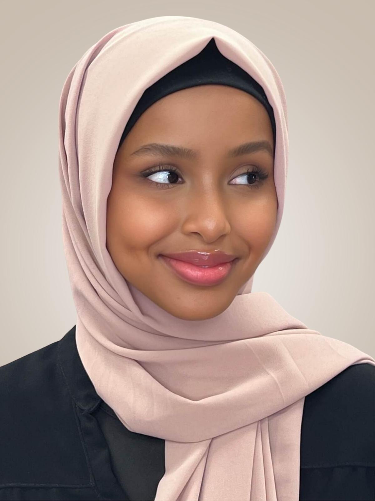 Classic Chiffon Hijab-Blush