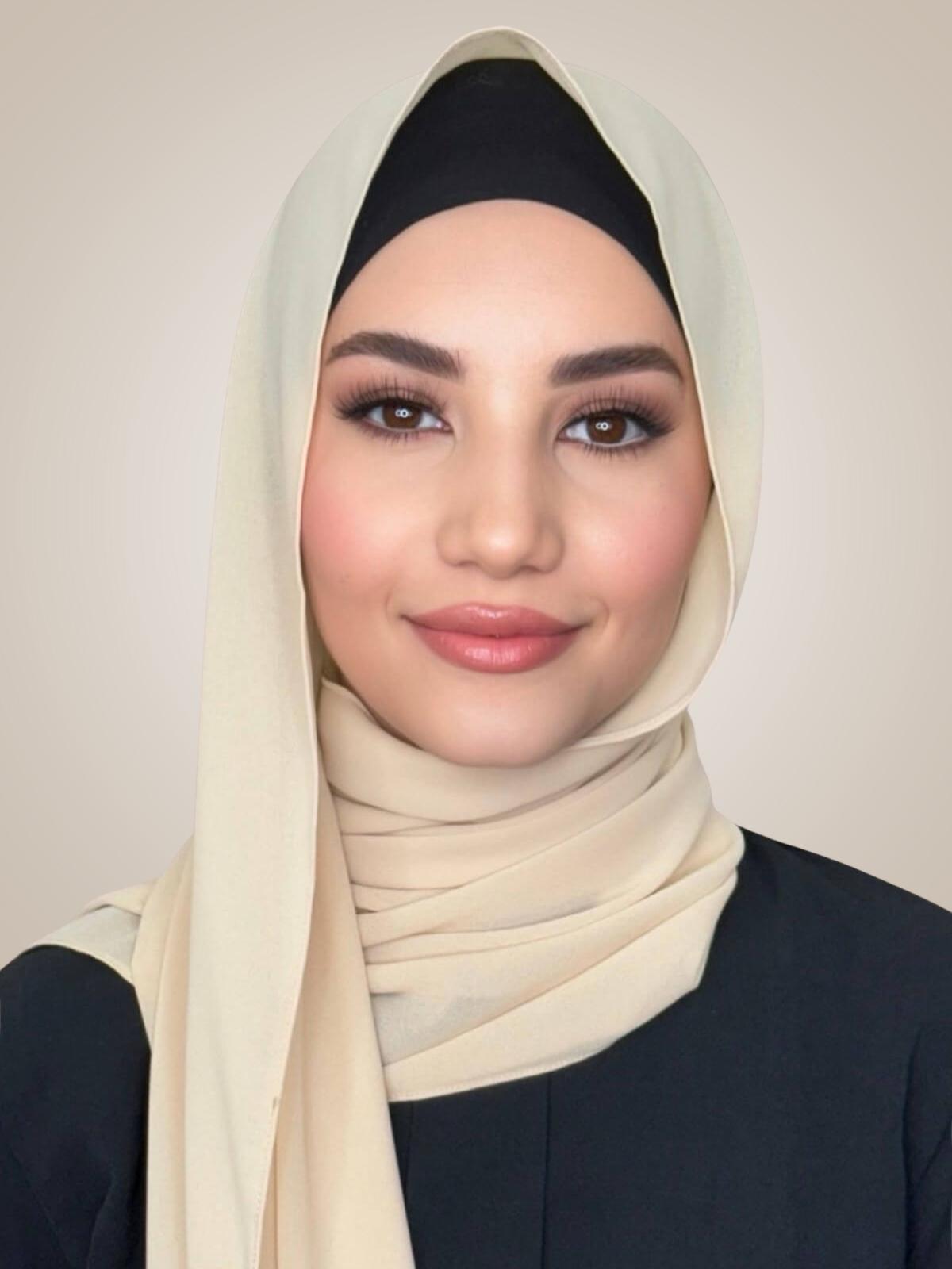Classic Chiffon Hijab-Bisque