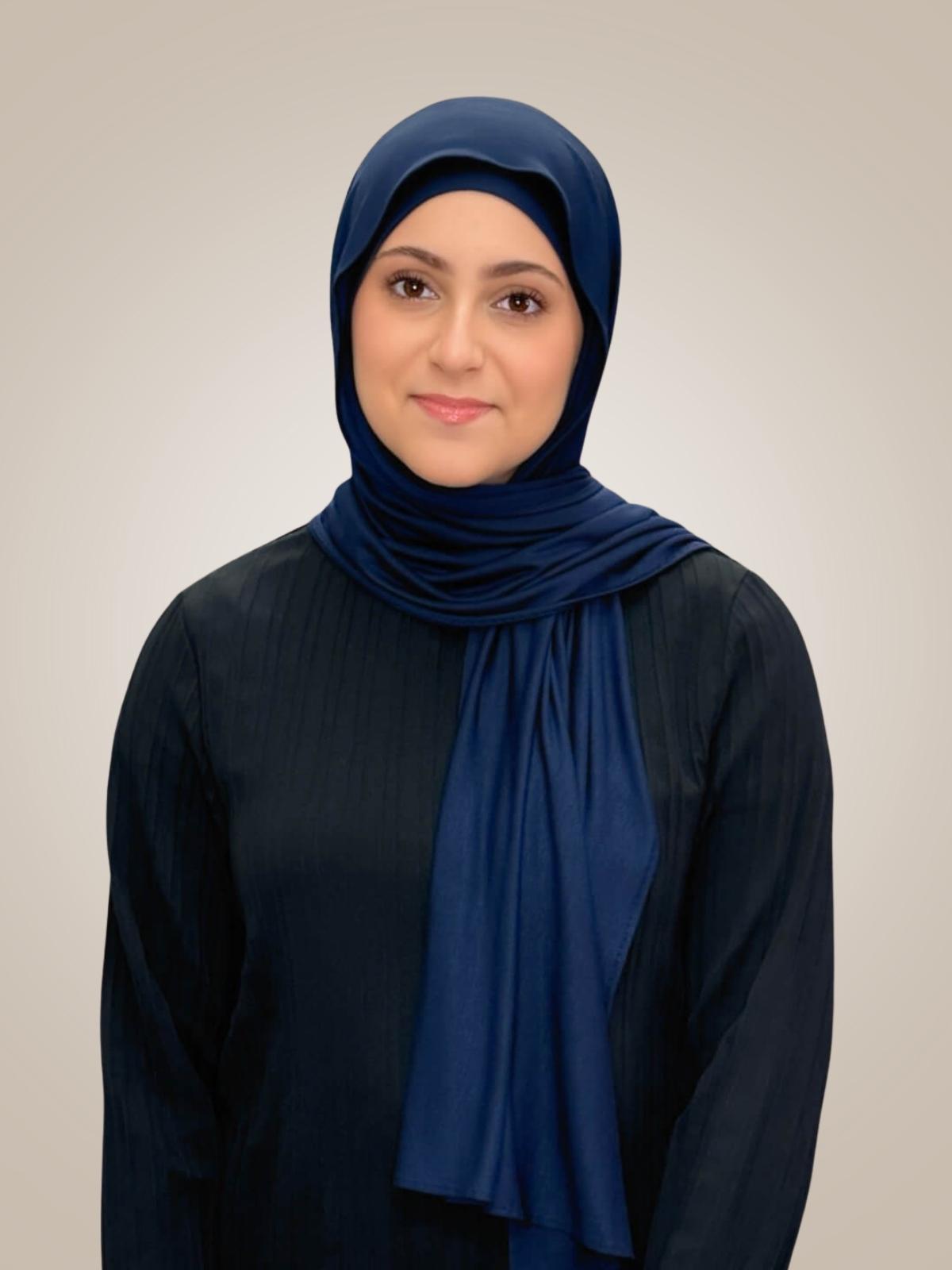 Modish Girl Premium Jersey Hijab-Navy