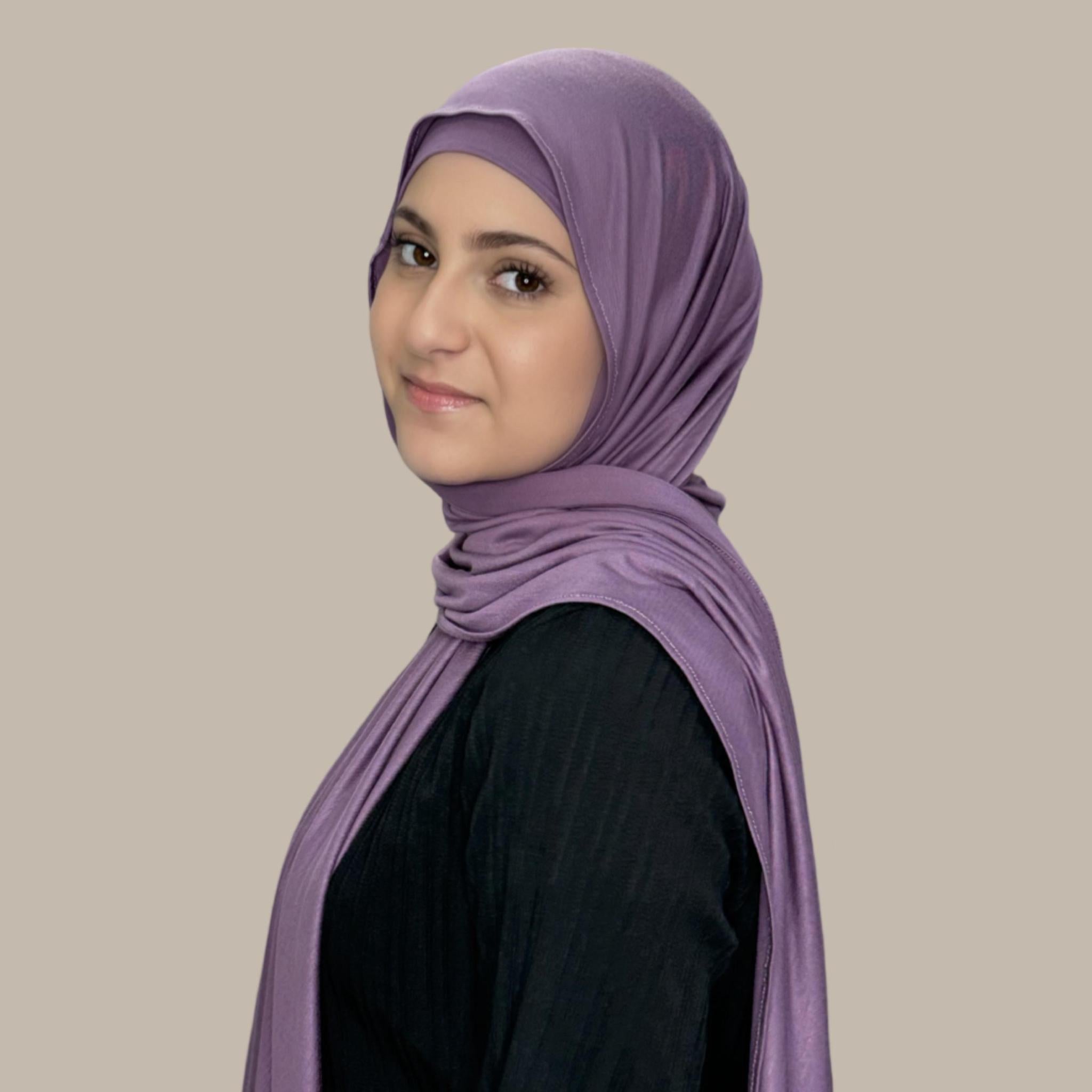 Modish Girl Premium Jersey Hijab-Mauve Taupe