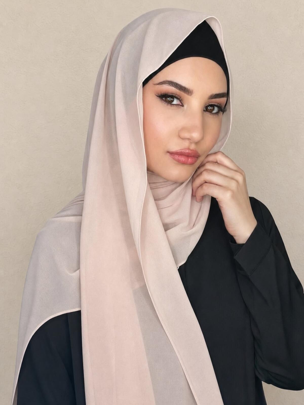 Classic Chiffon Hijab-Pearl