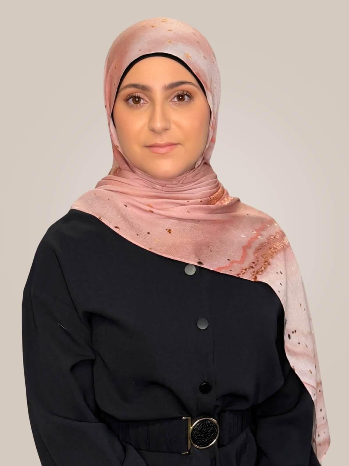 Modish Girl Print Modal Hijab-Malibu Dusk