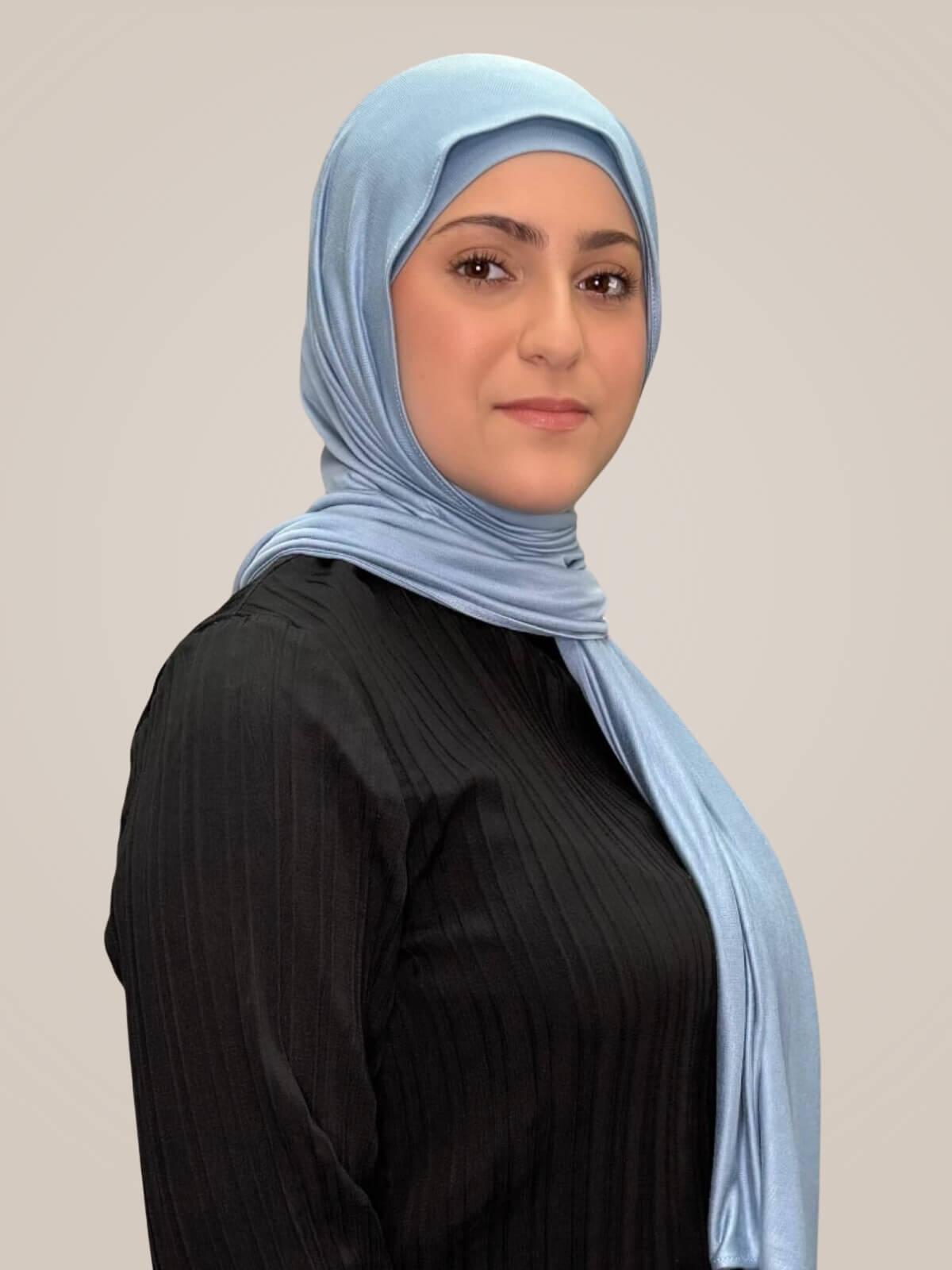 Modish Girl Premium Jersey Hijab-Dusty Blue
