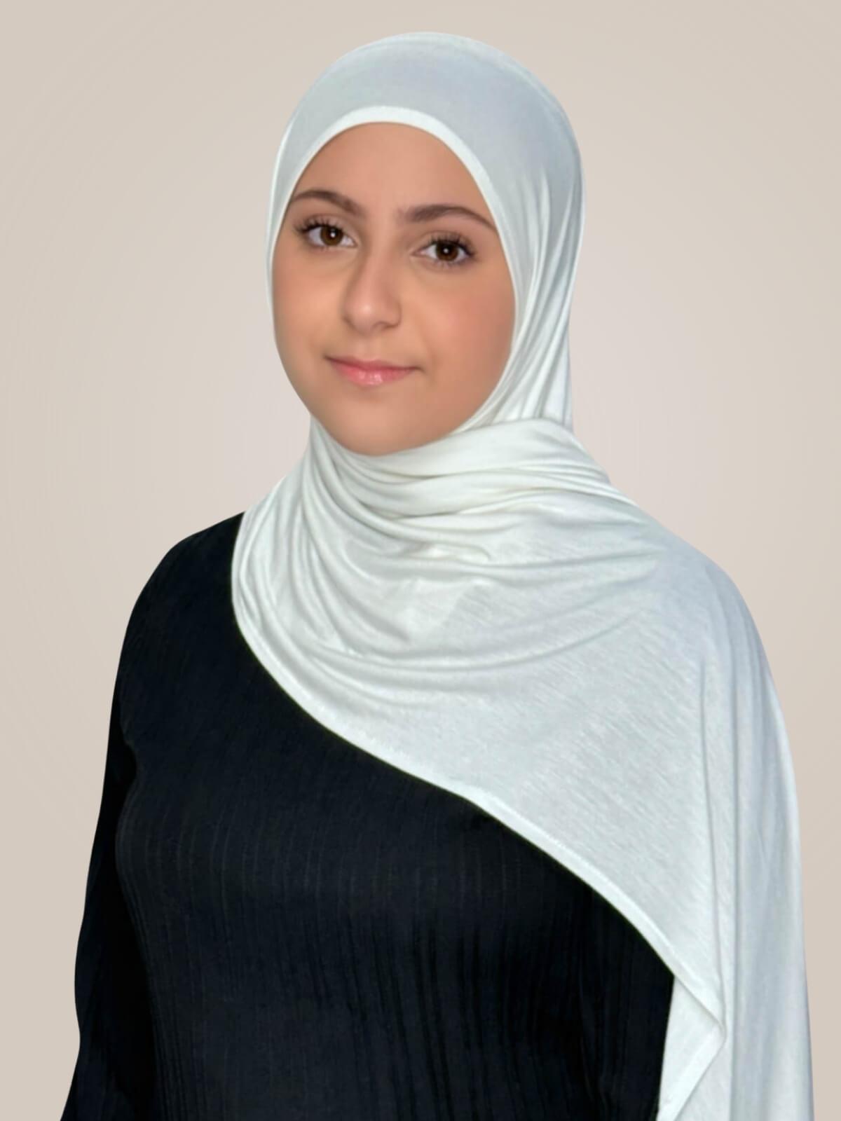 Modish Girl Pre-Sewn Jersey Hijab-Off White