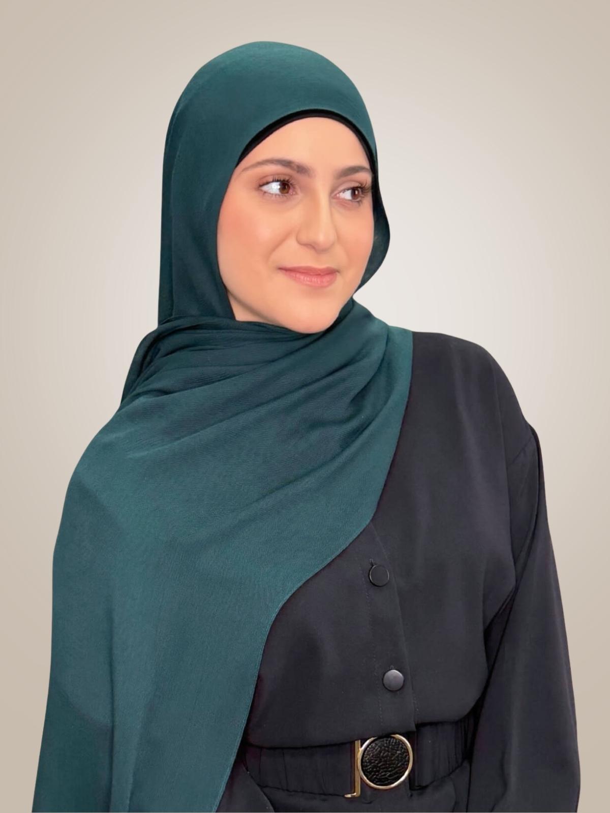Modish Girl Cotton Modal Hijab-Dark Aqua