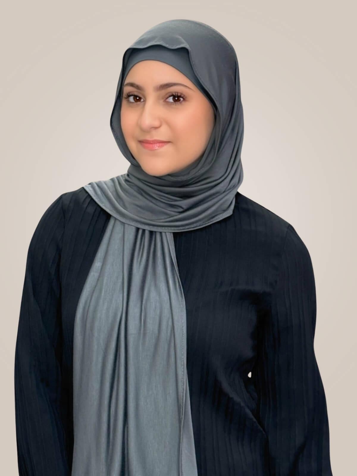 Modish Girl Premium Jersey hijab-Pebble Grey