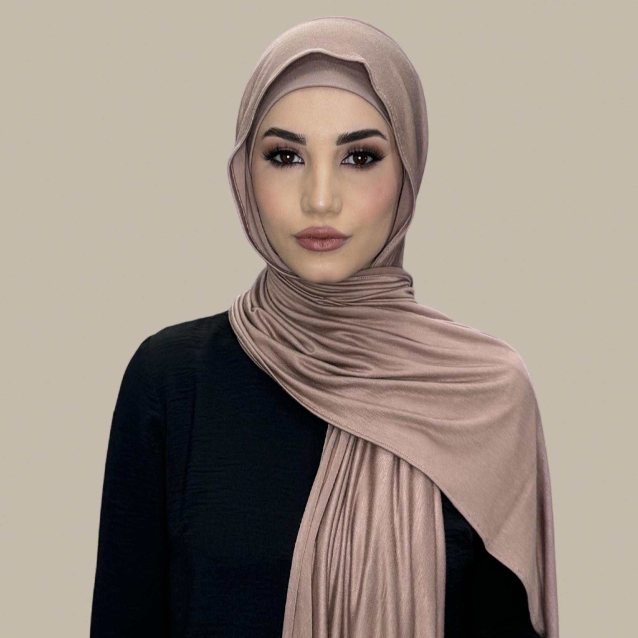 Premium Jersey Hijab-Pale Taupe