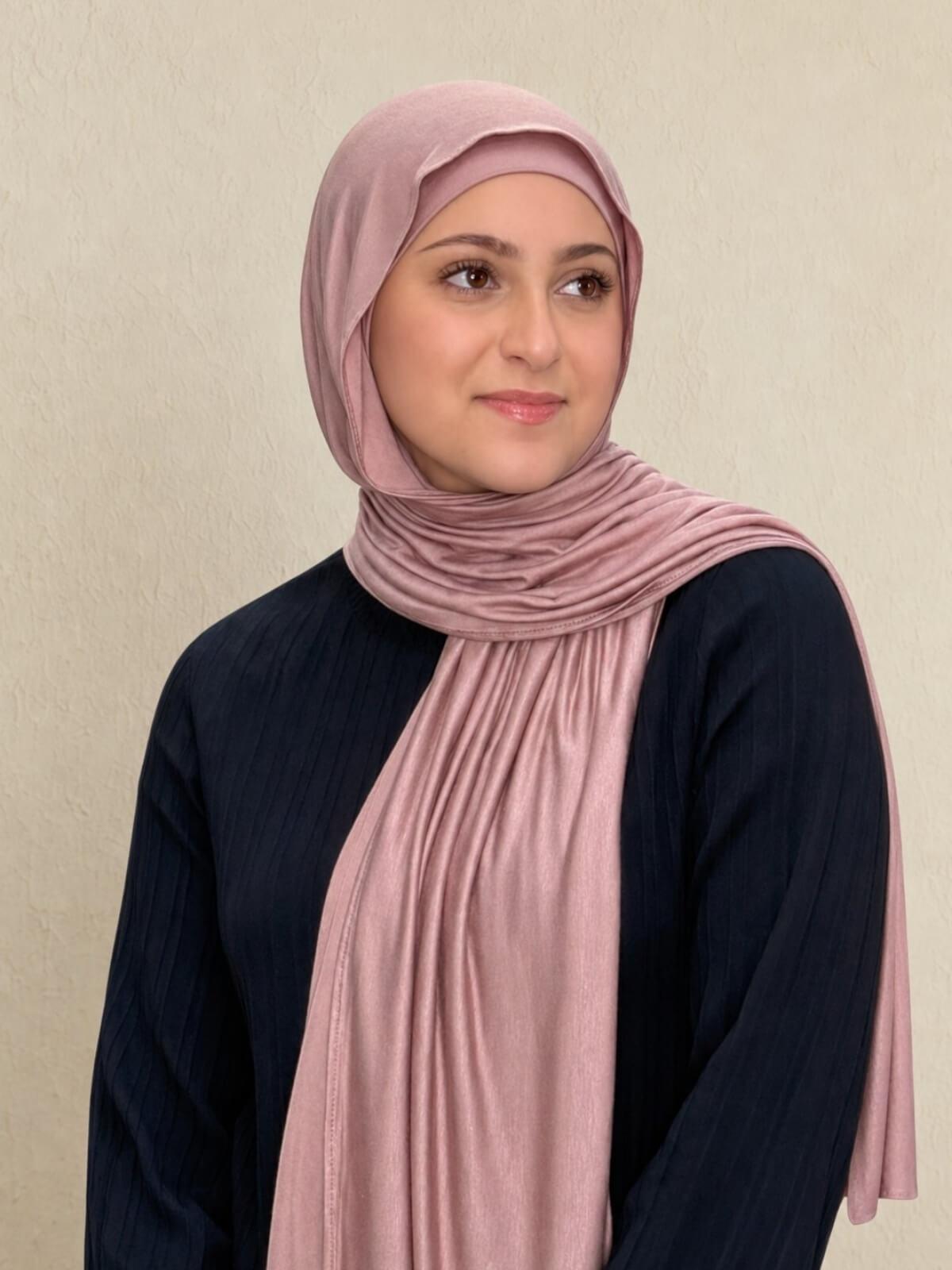 Modish Girl Premium Jersey Hijab-Dusty Rose
