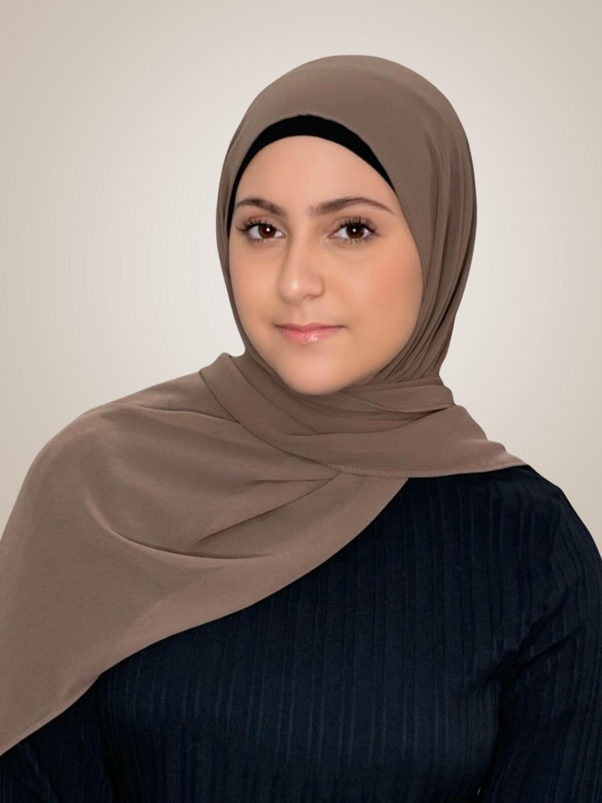Modish Girl Luxury Chiffon Hijab-Chestnut Brown