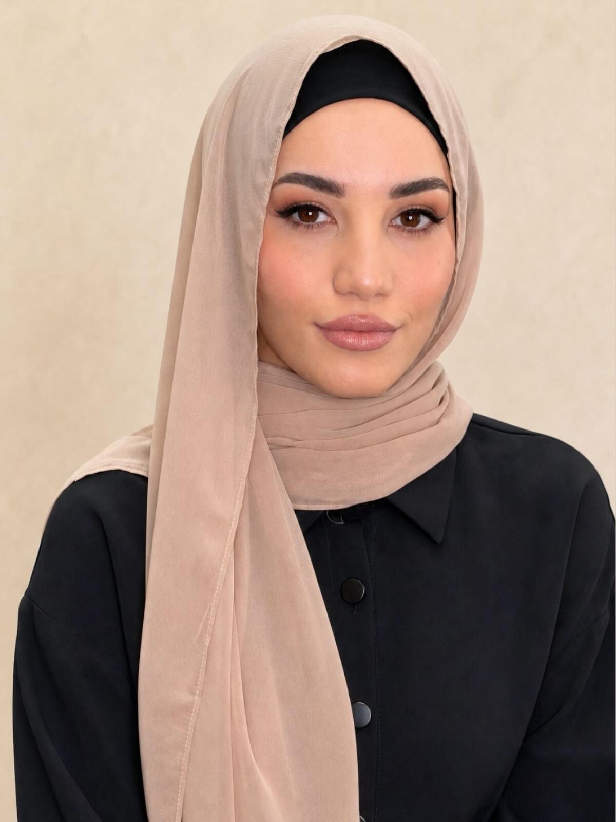 Luxury Chiffon Hijab- Sand