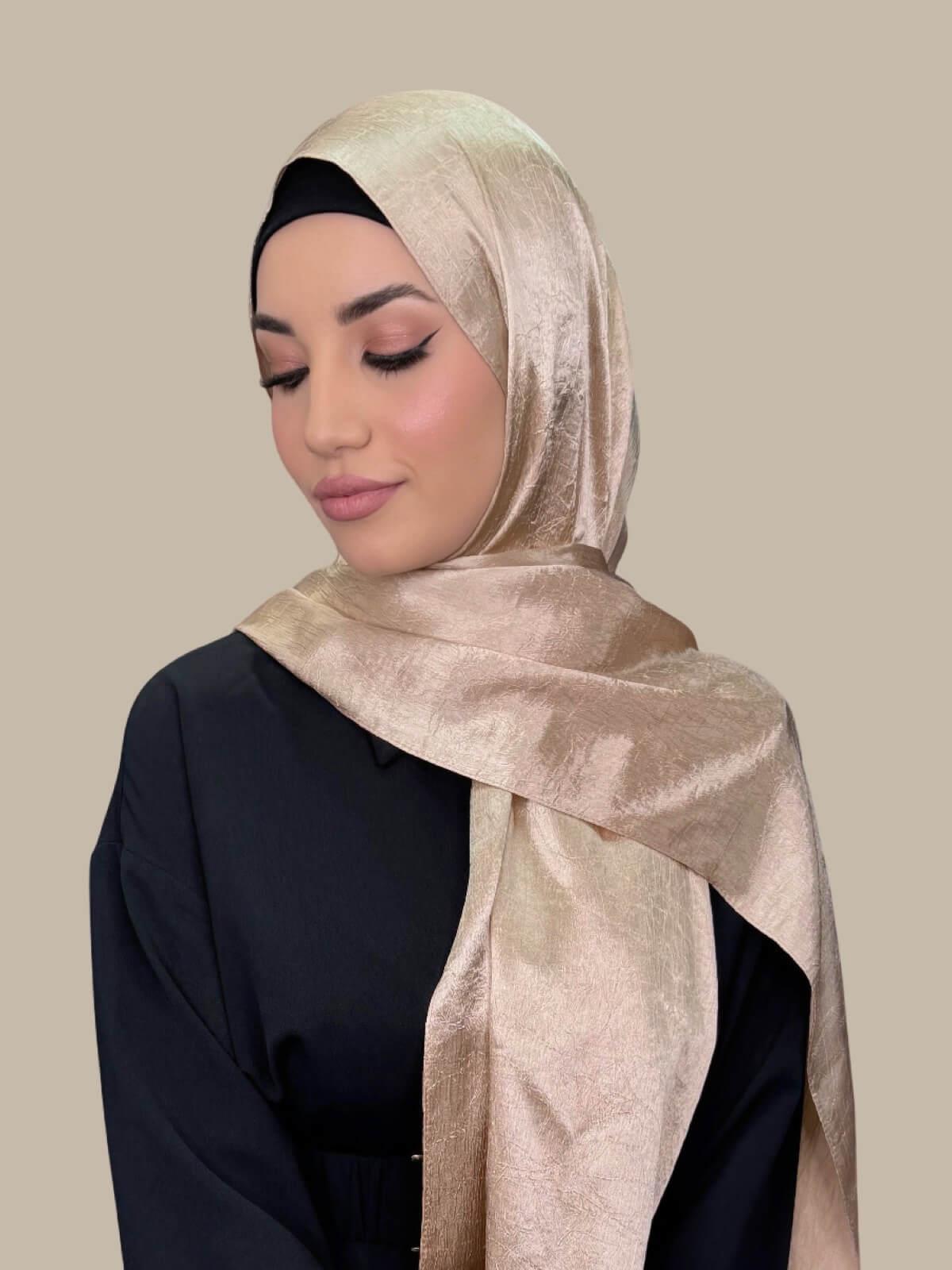Classic Satin Hijab-Nude