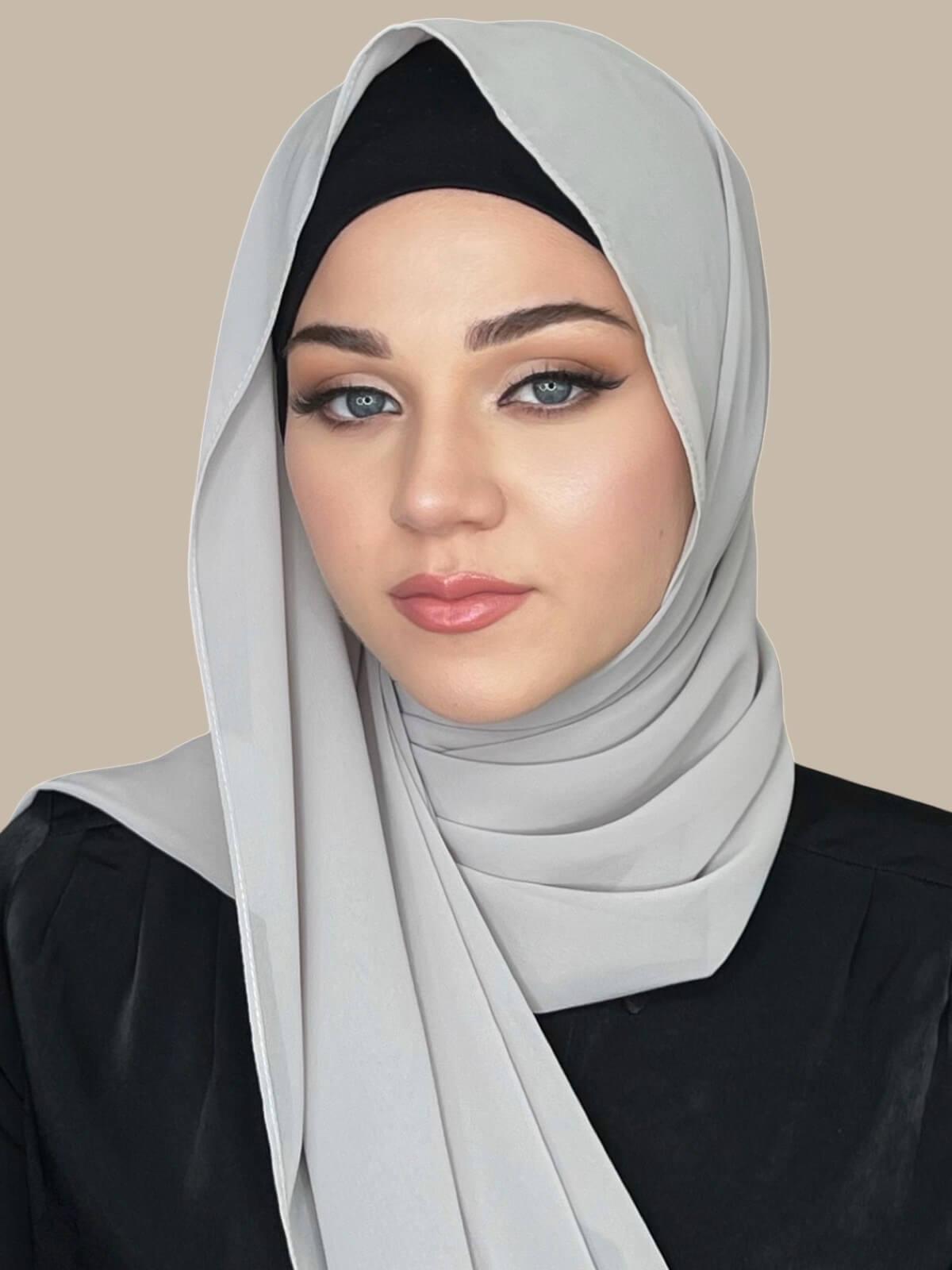 Luxury Chiffon Hijab-Light Taupe