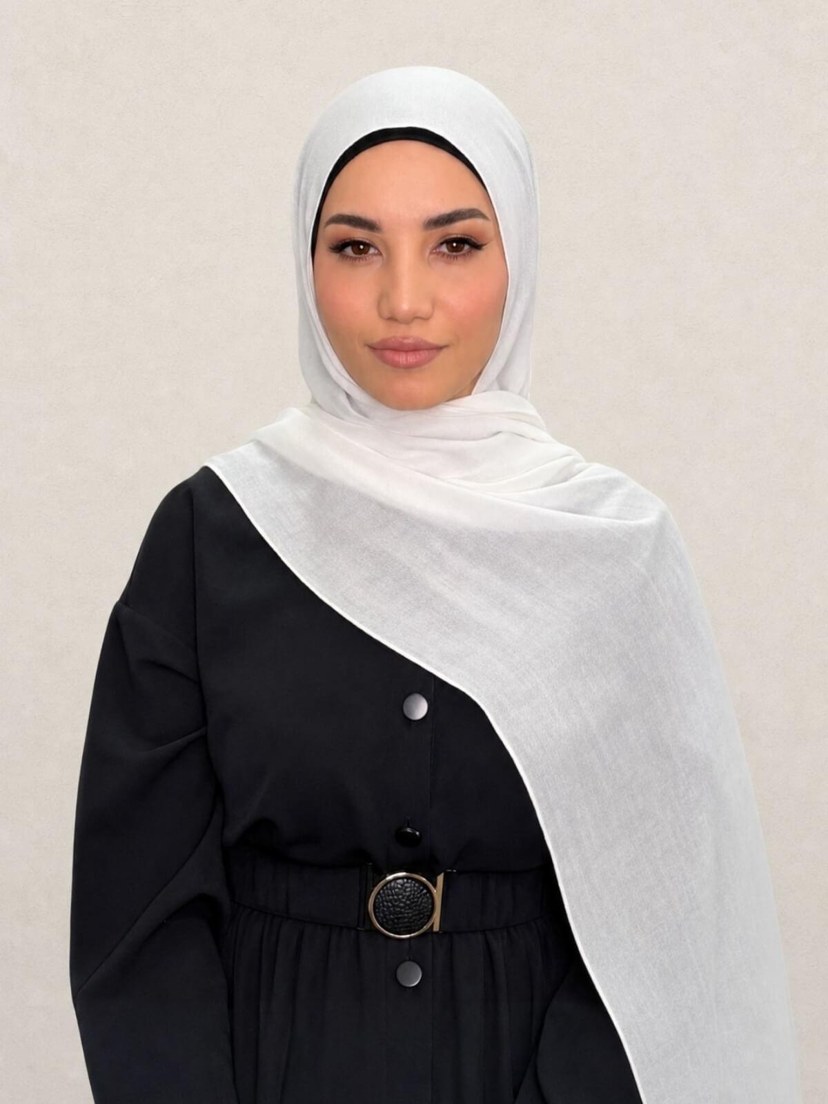 Cotton Modal Hijab-Porcelain