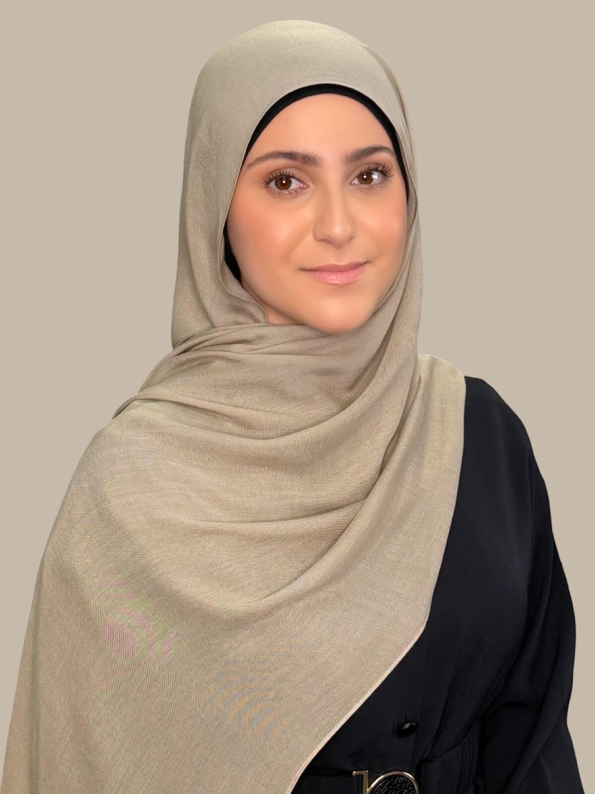 Modish Girl Cotton Modal Hijab-Wheat