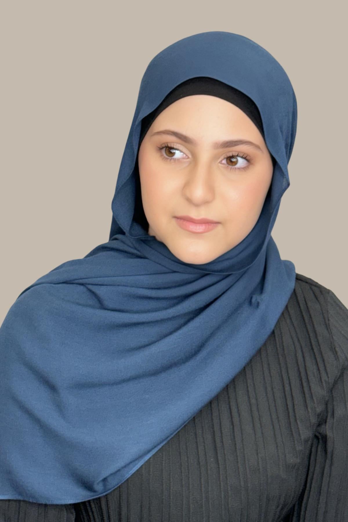 Modish Girl Cotton Modal Hijab-Sea Storm