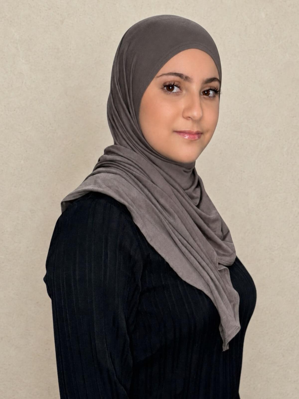 Modish Girl Pre-Sewn Jersey Hijab-Hazel