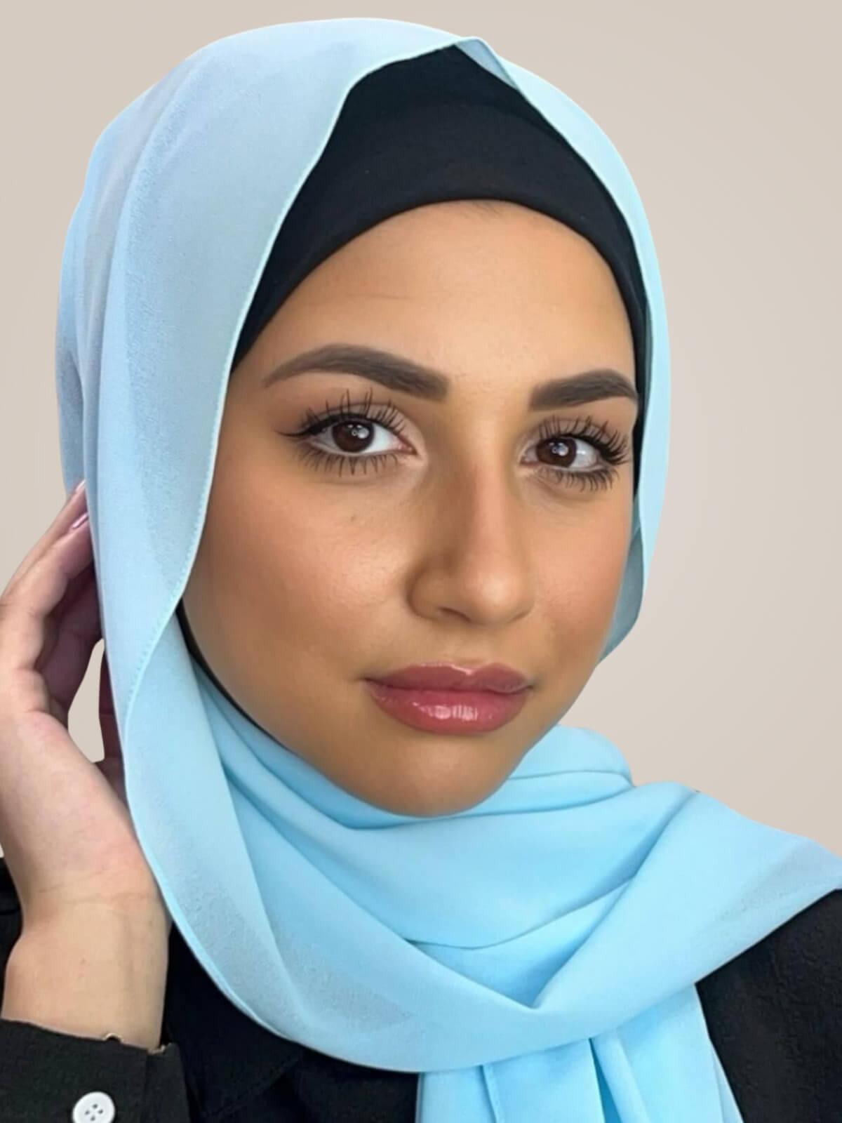 Classic Chiffon Hijab-Sky Blue