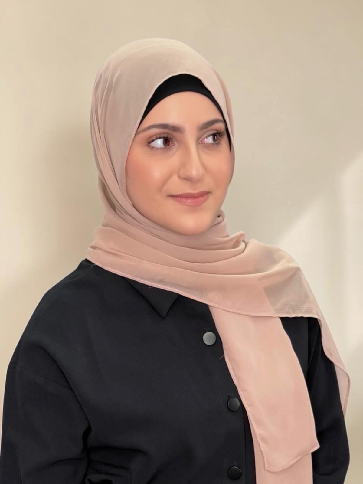 Modish Girl Luxury Chiffon Hijab-Sand