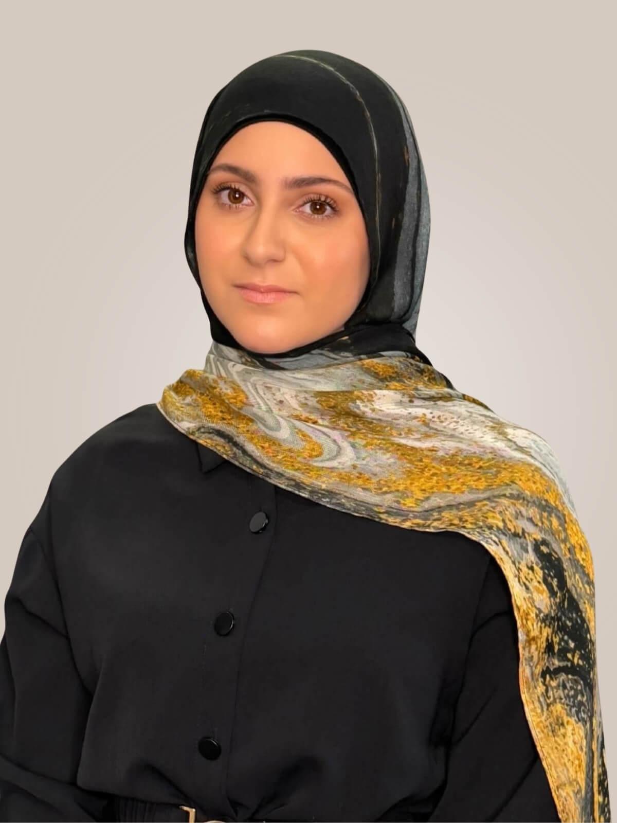 Modish Girl Print Modal Hijab-Sedona Slate