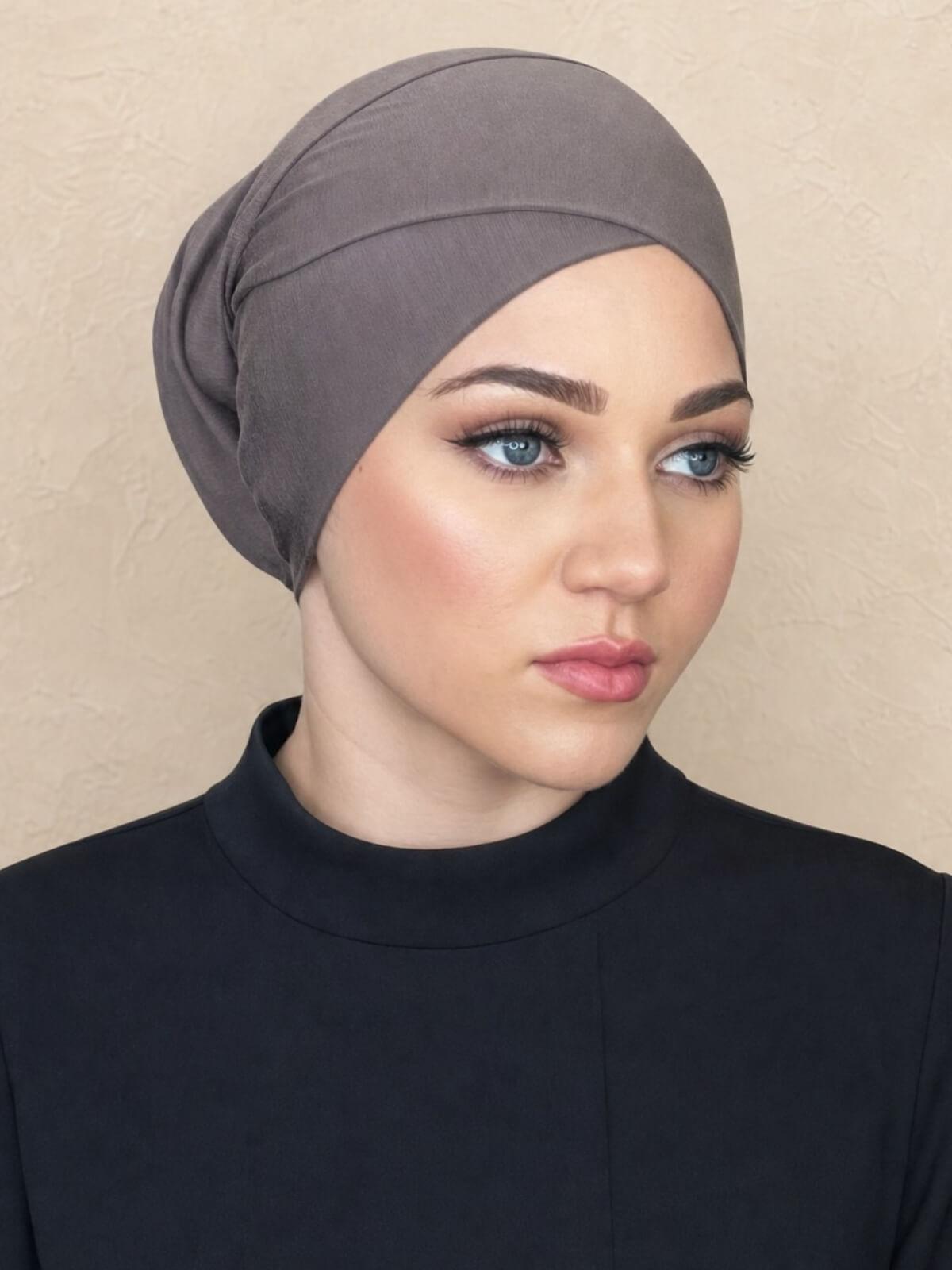 Premium Jersey cross front underscarf-Hazel