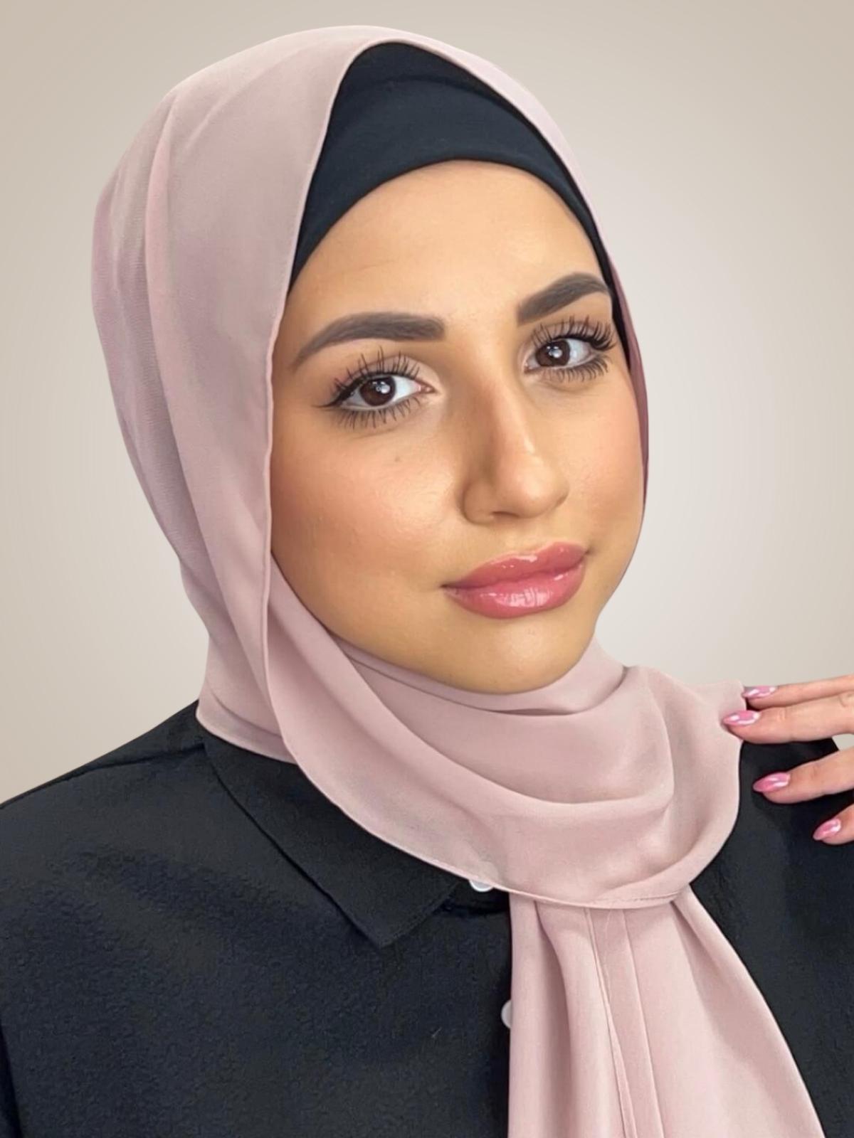 Luxury Chiffon Hijab-Pale Taupe