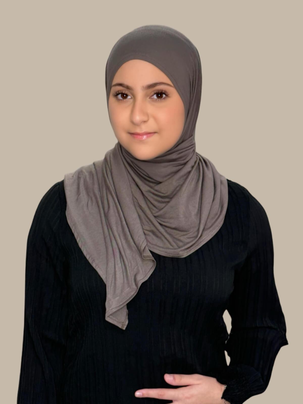 Modish Girl Pre-Sewn Jersey Hijab-Hazel