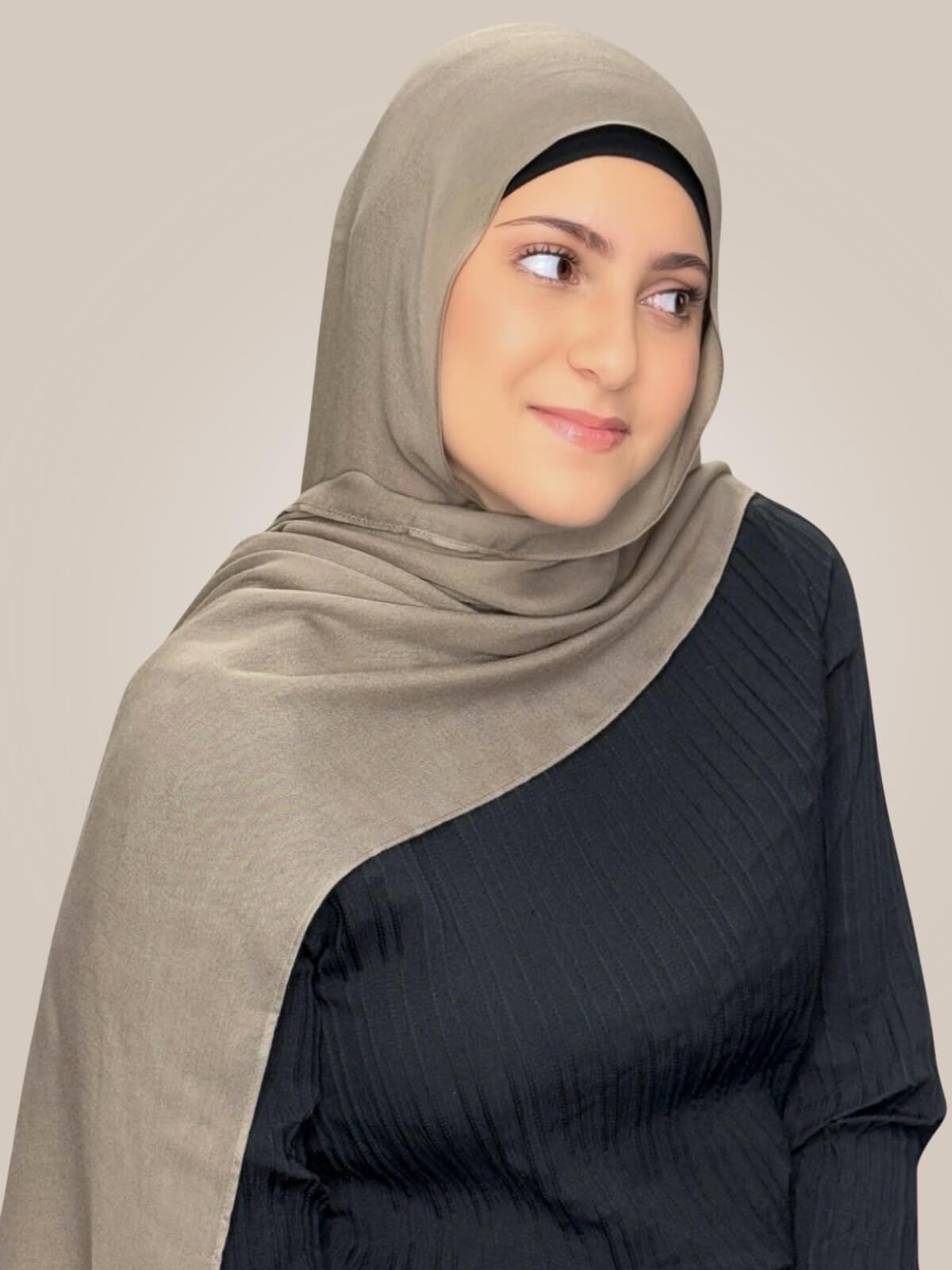 Modish Girl Cotton Modal Hijab-Forest Oak