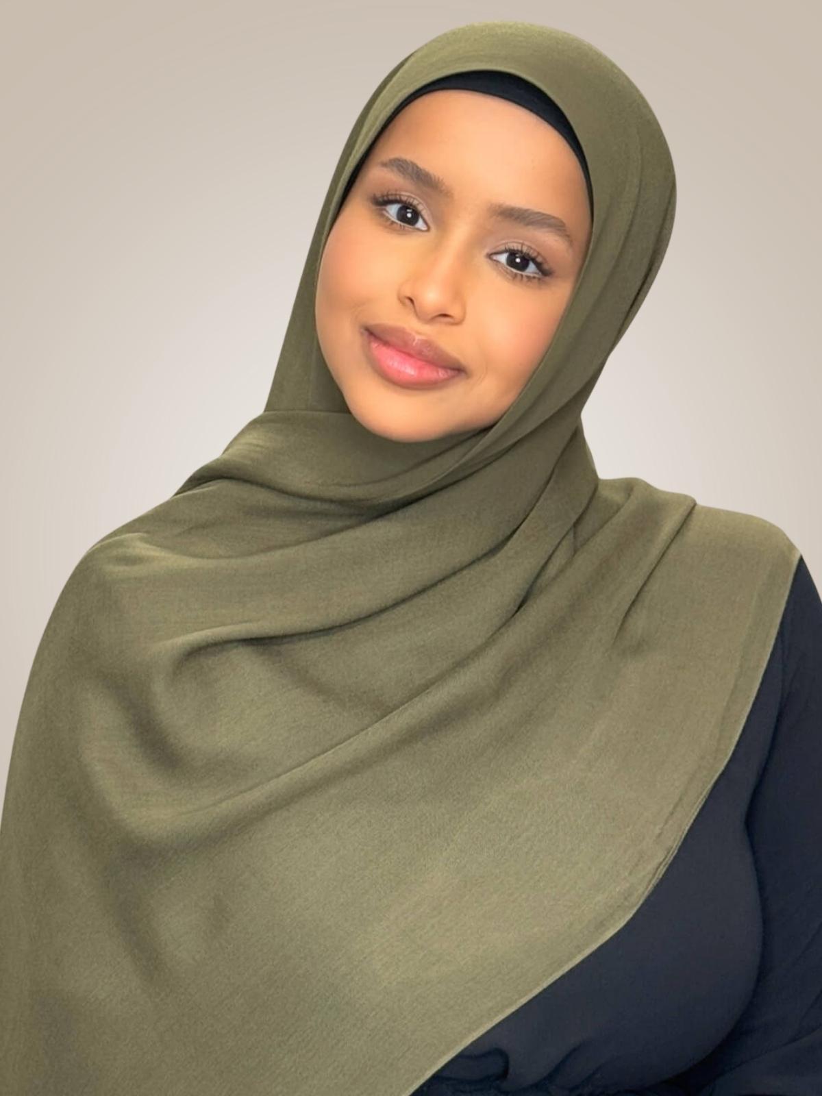 Cotton Modal Hijab-Sunlit Sage