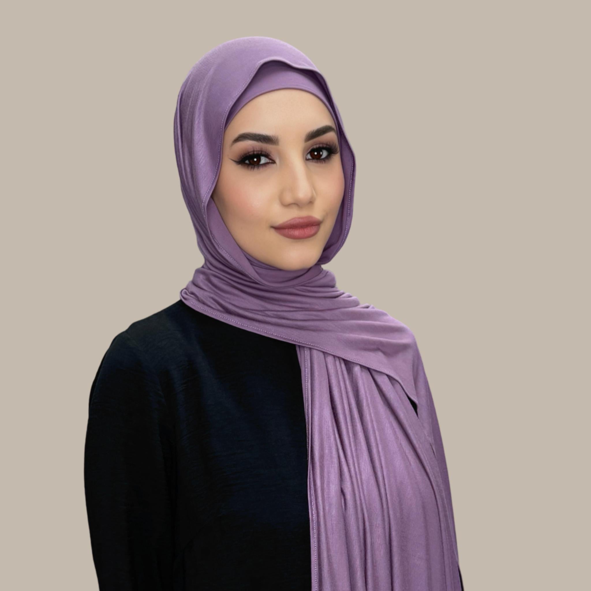 Premium Jersey hijab-Mauve Taupe