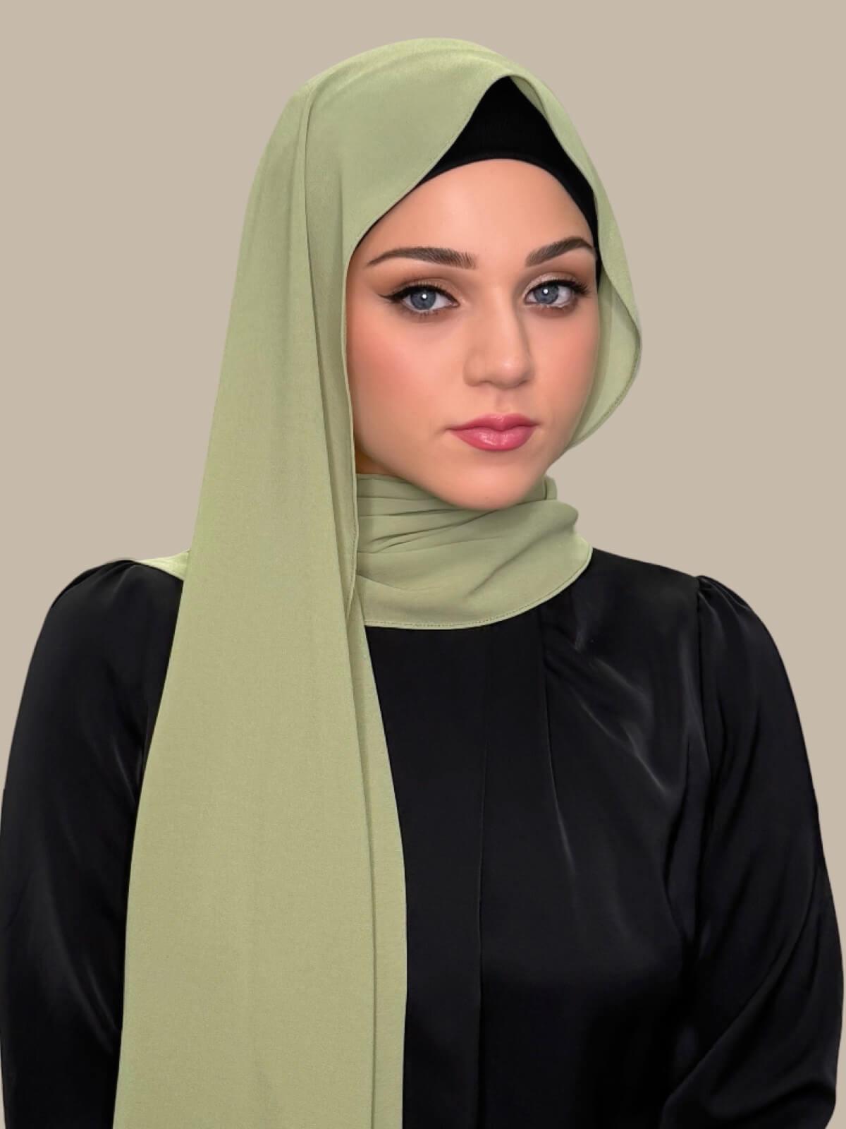 Classic Chiffon Hijab-Sage