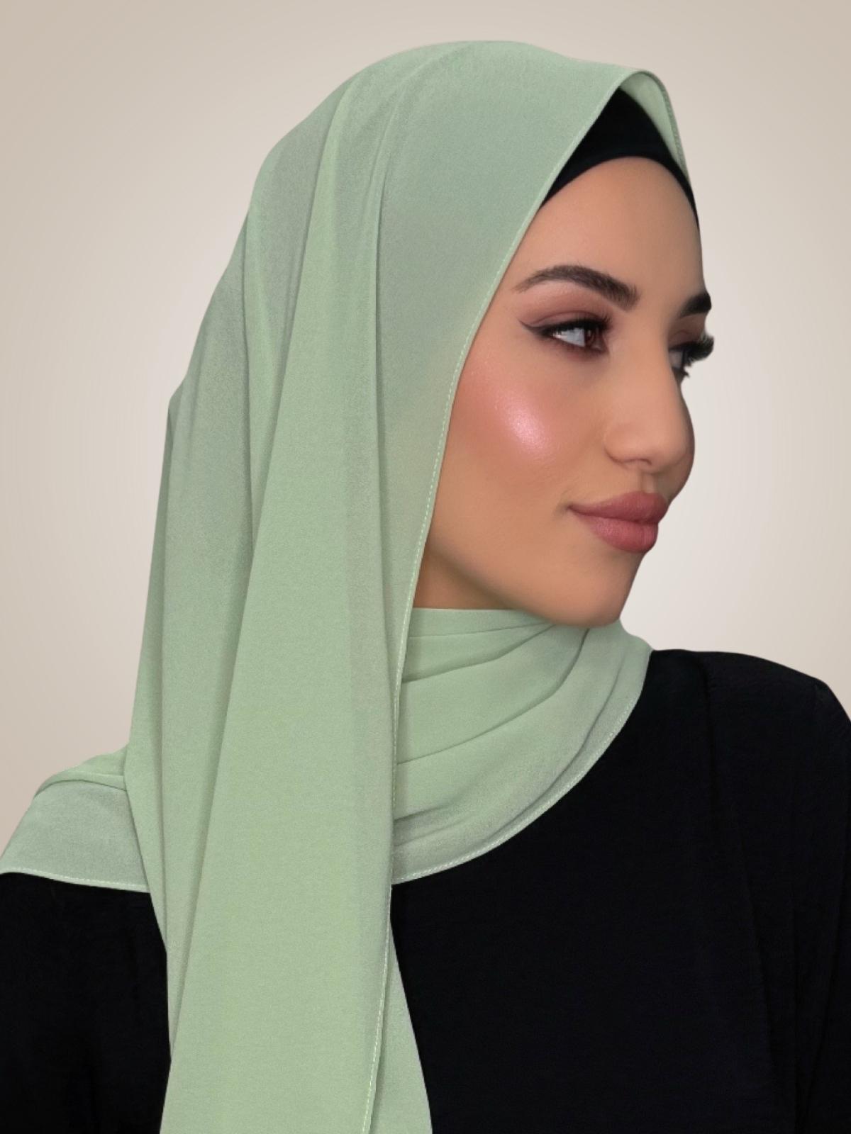 Classic Chiffon Hijab-Cool Mint