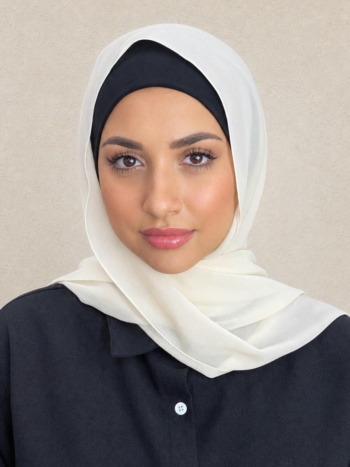 Classic Chiffon Hijab-Seashell