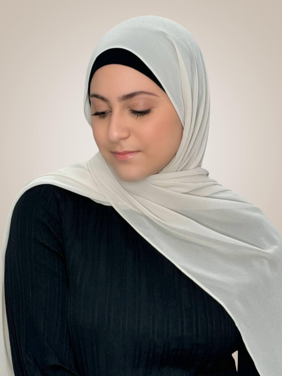 Modish Girl Luxury Chiffon Hijab-Ancient Ivory