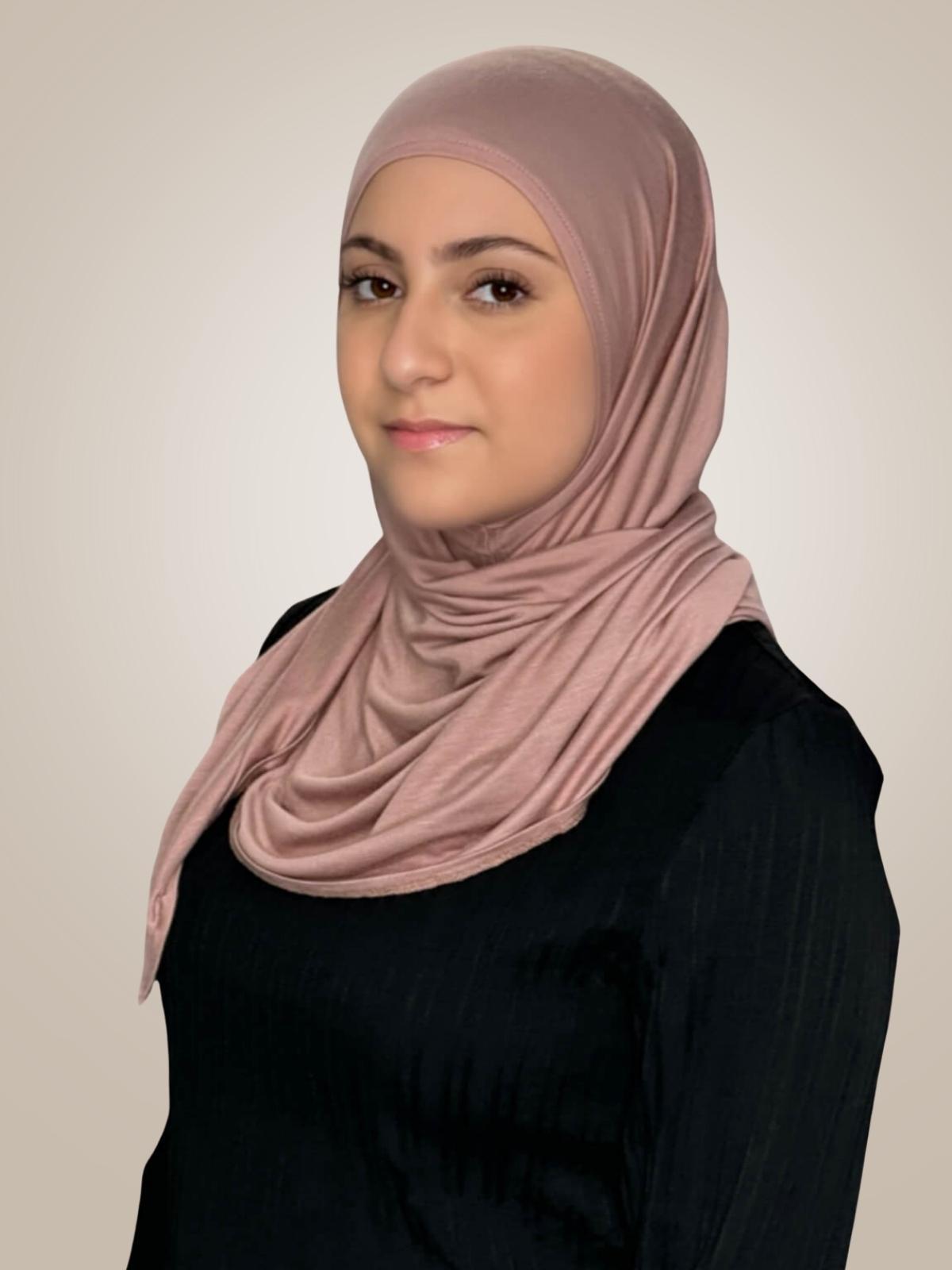 Modish Girl Pre-Sewn Jersey Hijab-Dusty Rose