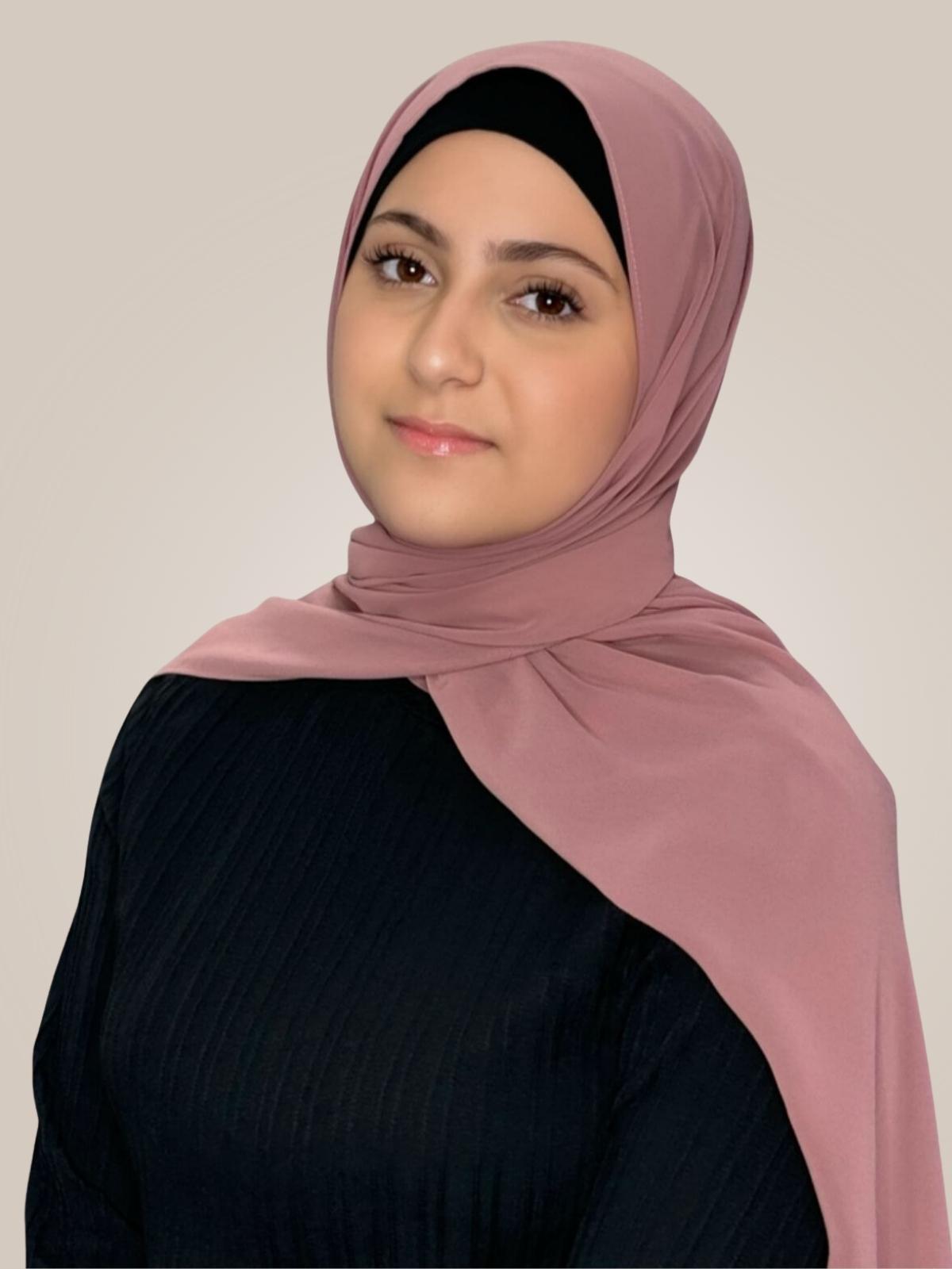 Modish Girl Luxury Chiffon Hijab-Rosey Brown