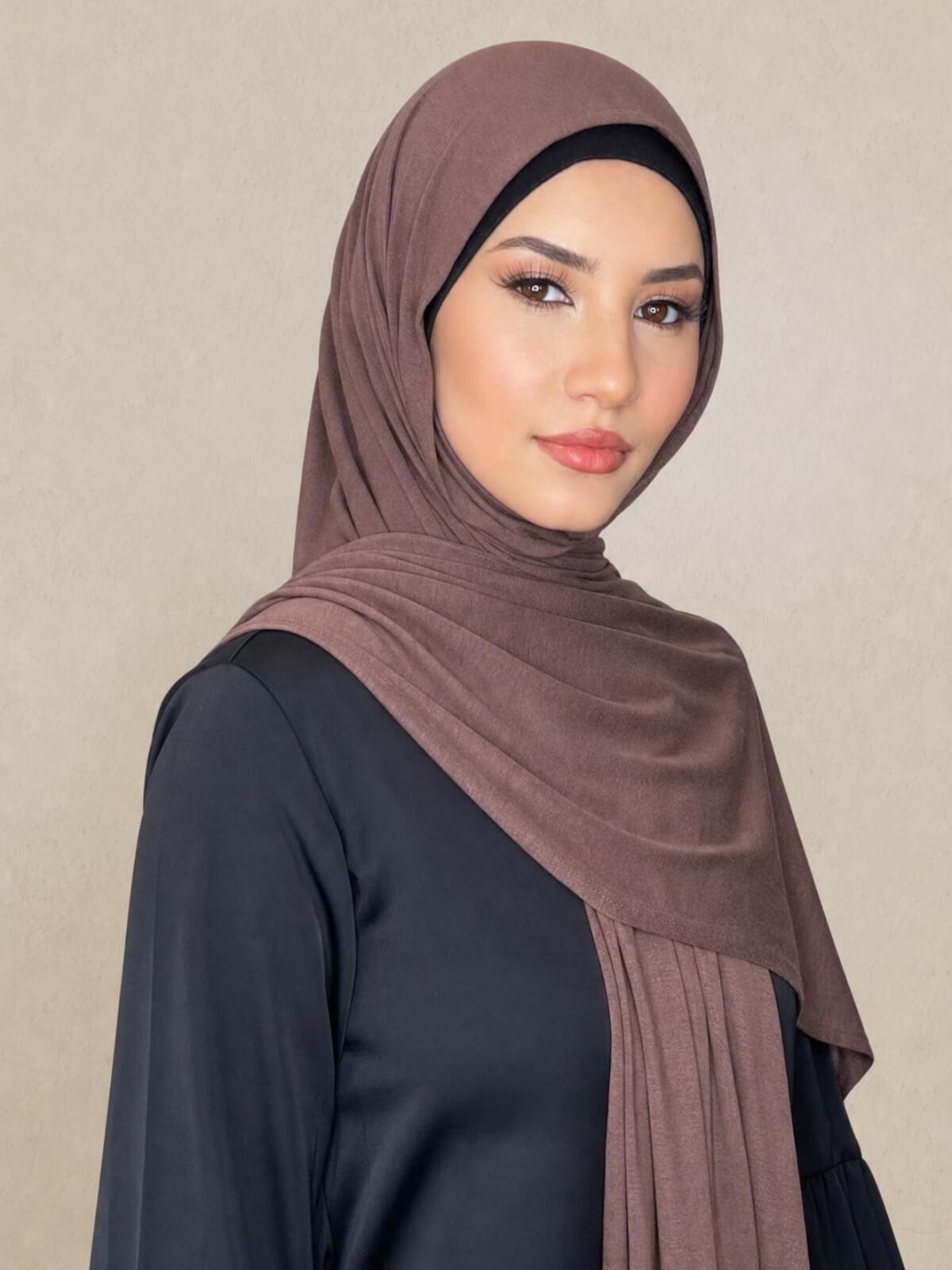 Classic Jersey Hijab-Mocha