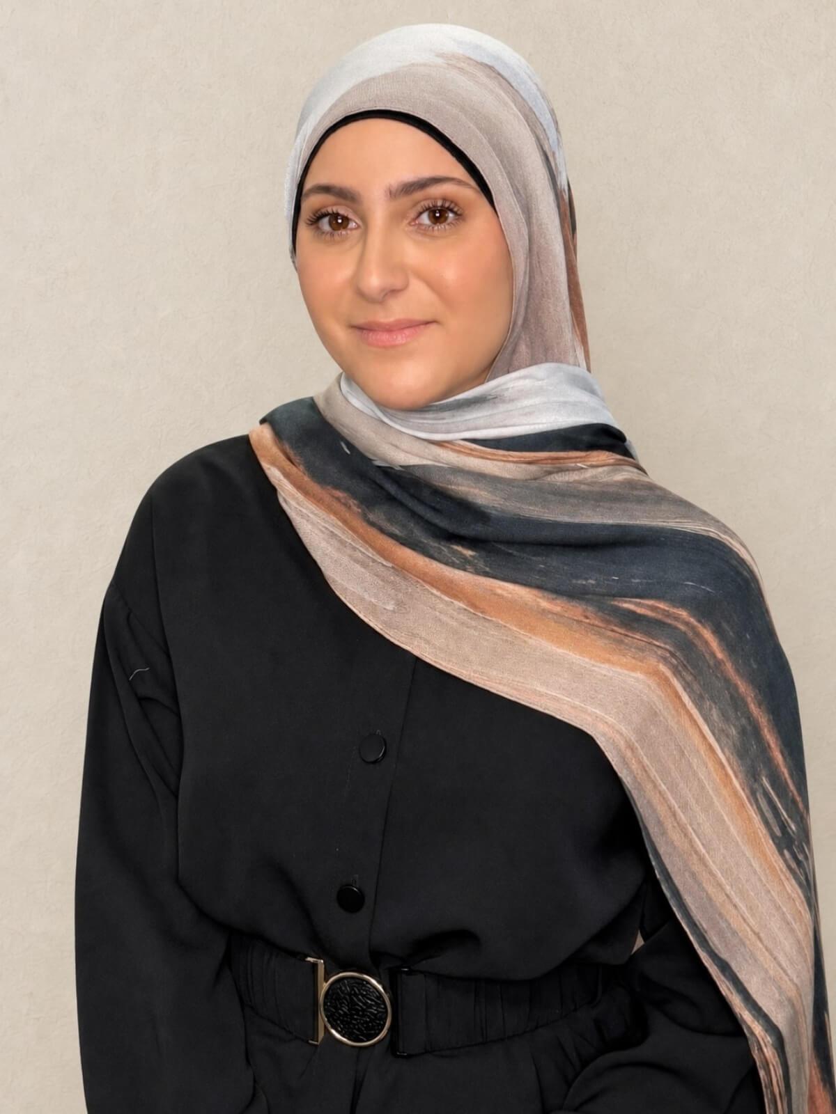 Modish Girl Print Modal Hijab-Sahara Drift