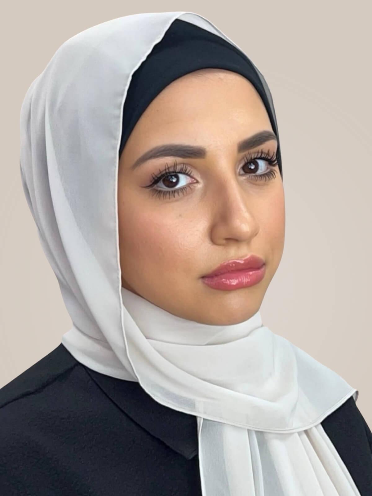 Luxury Chiffon Hijab-Ancient Ivory