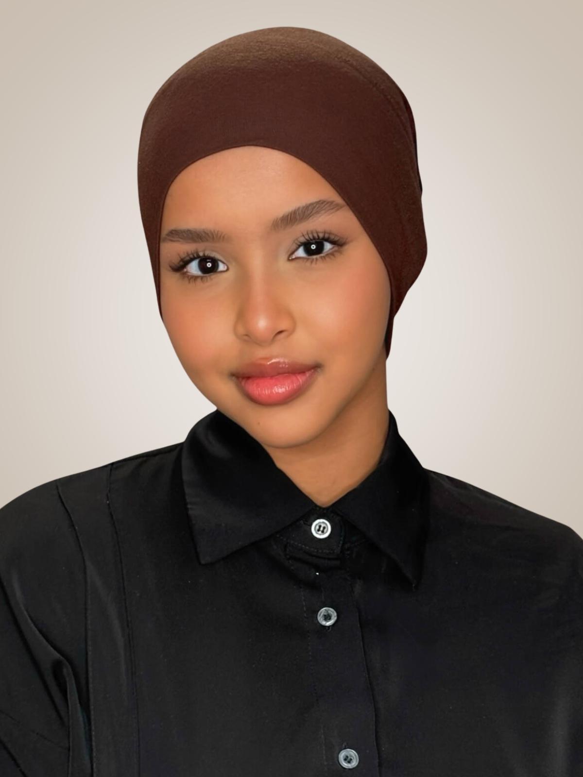 Premium Cotton Underscarf-Umber