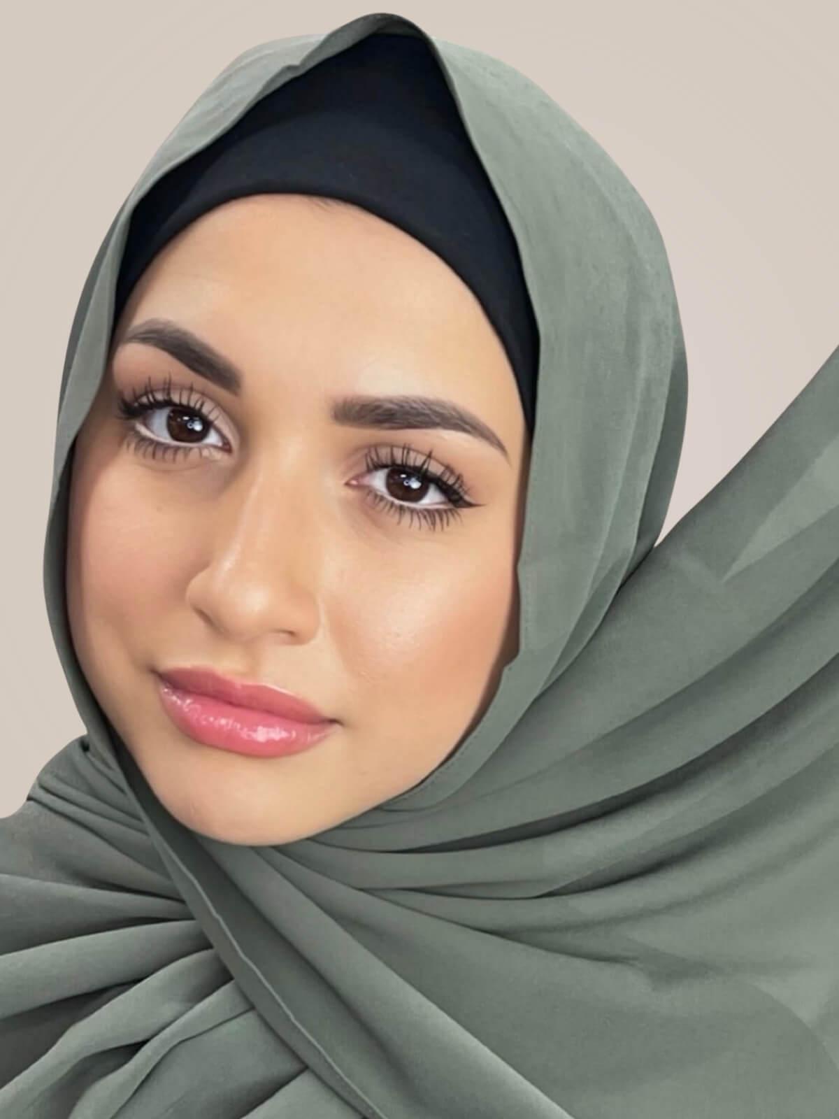 Classic Chiffon Hijab-Green Tea