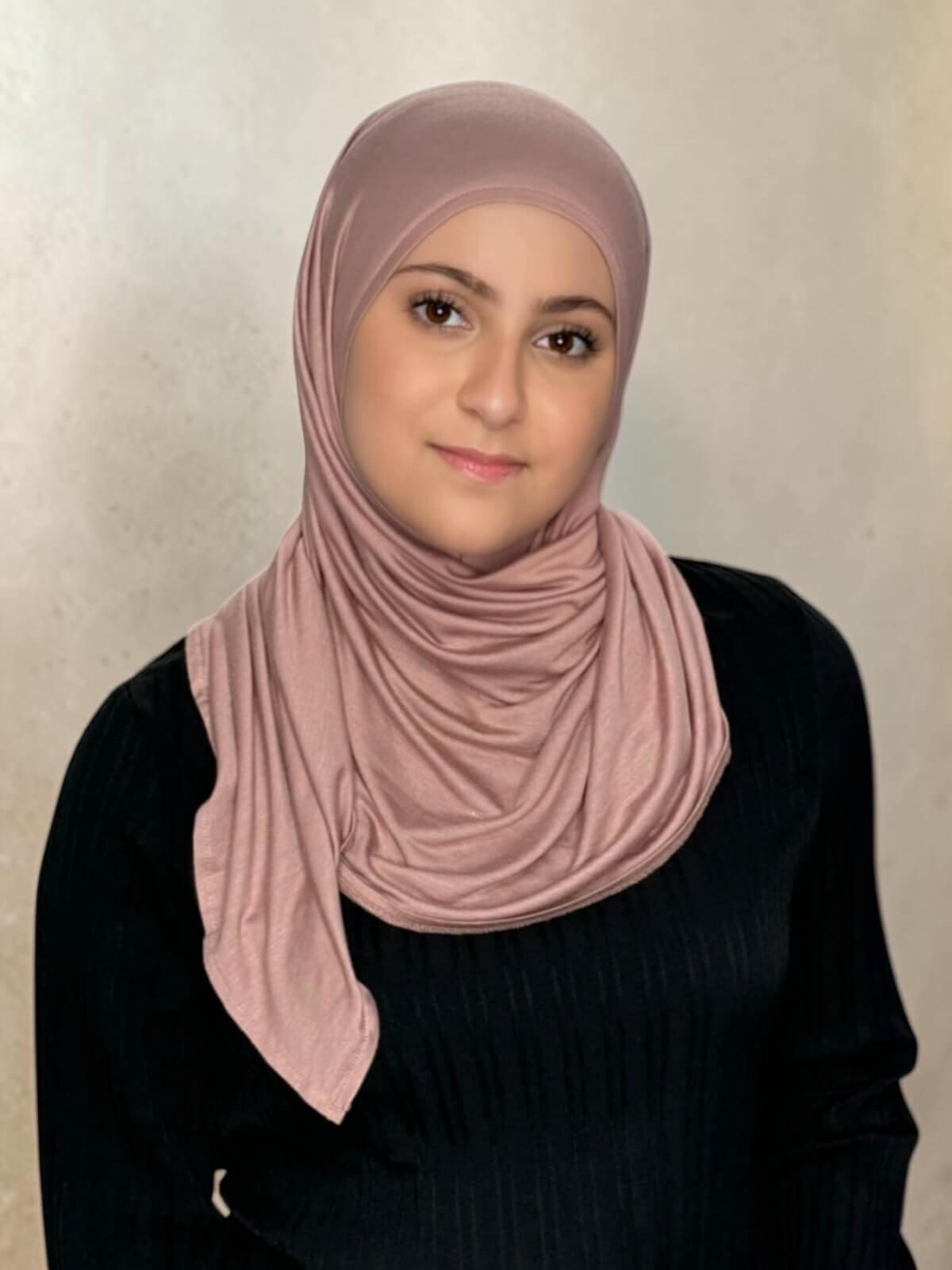 Modish Girl Pre-Sewn Jersey Hijab-Dusty Rose