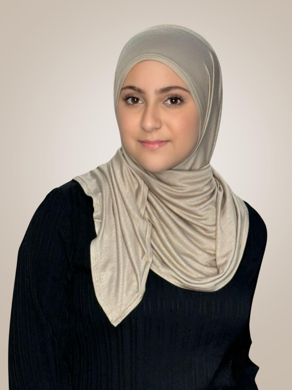 Modish Girl Pre-Sewn Jersey Hijab-Vanilla