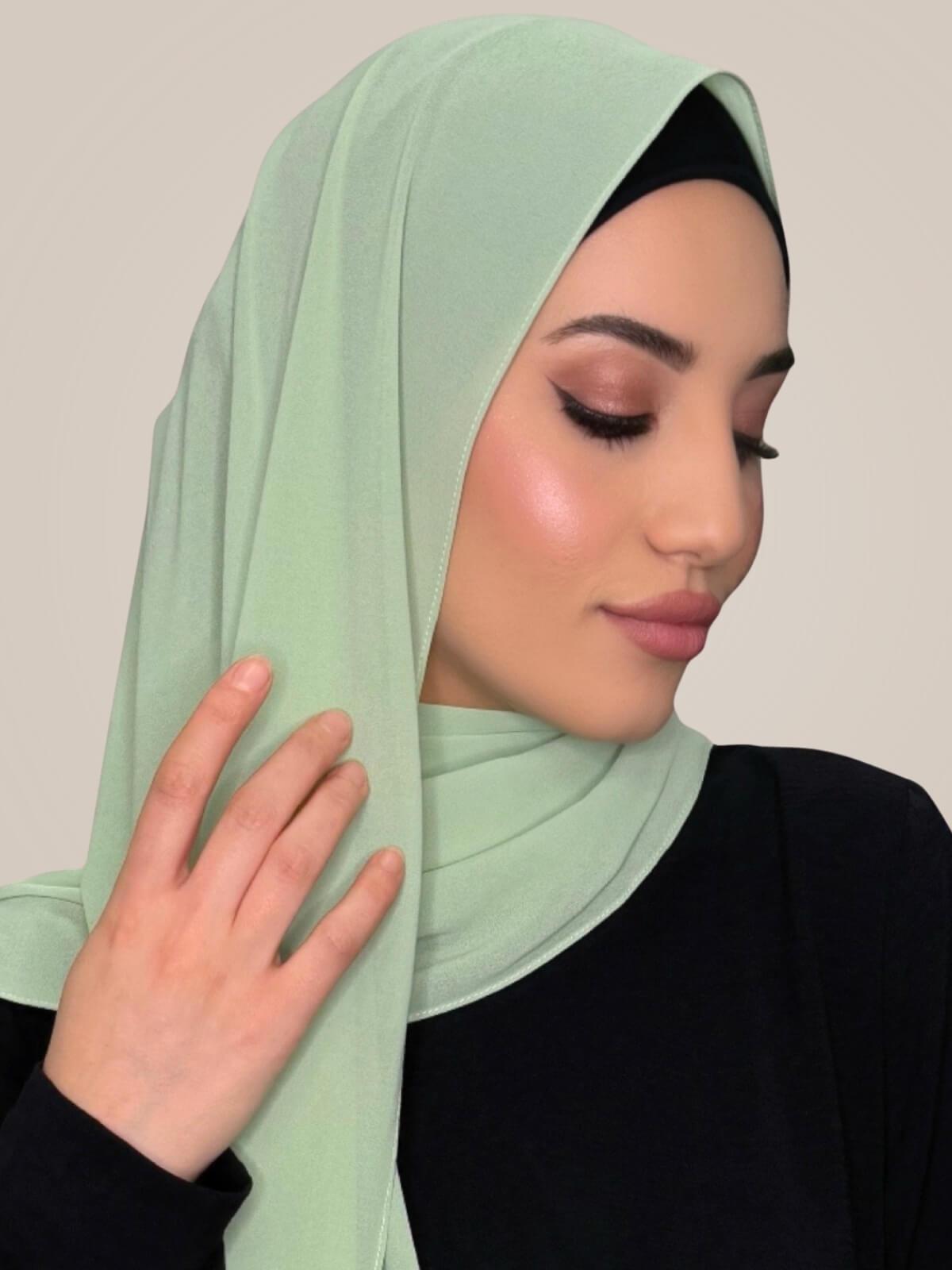 Classic Chiffon Hijab-Cool Mint