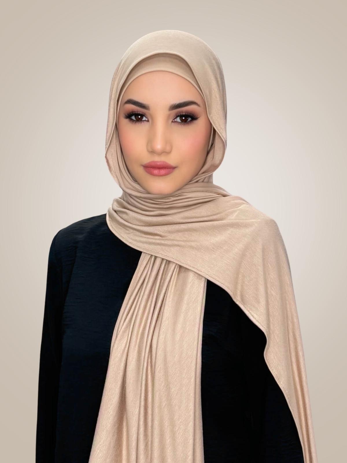 Premium Jersey Hijab-Warm Taupe