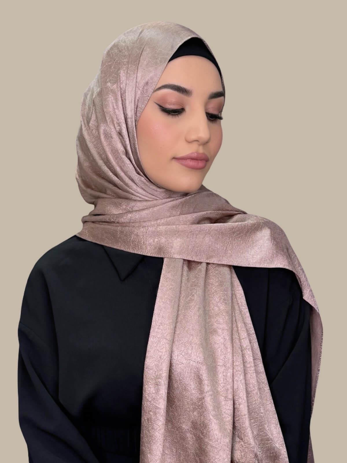 Classic Satin Hijab-Dusty Pink