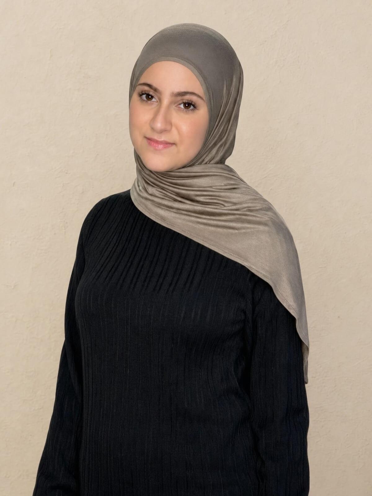 Modish Girl Pre-Sewn Jersey Hijab-Sandstone