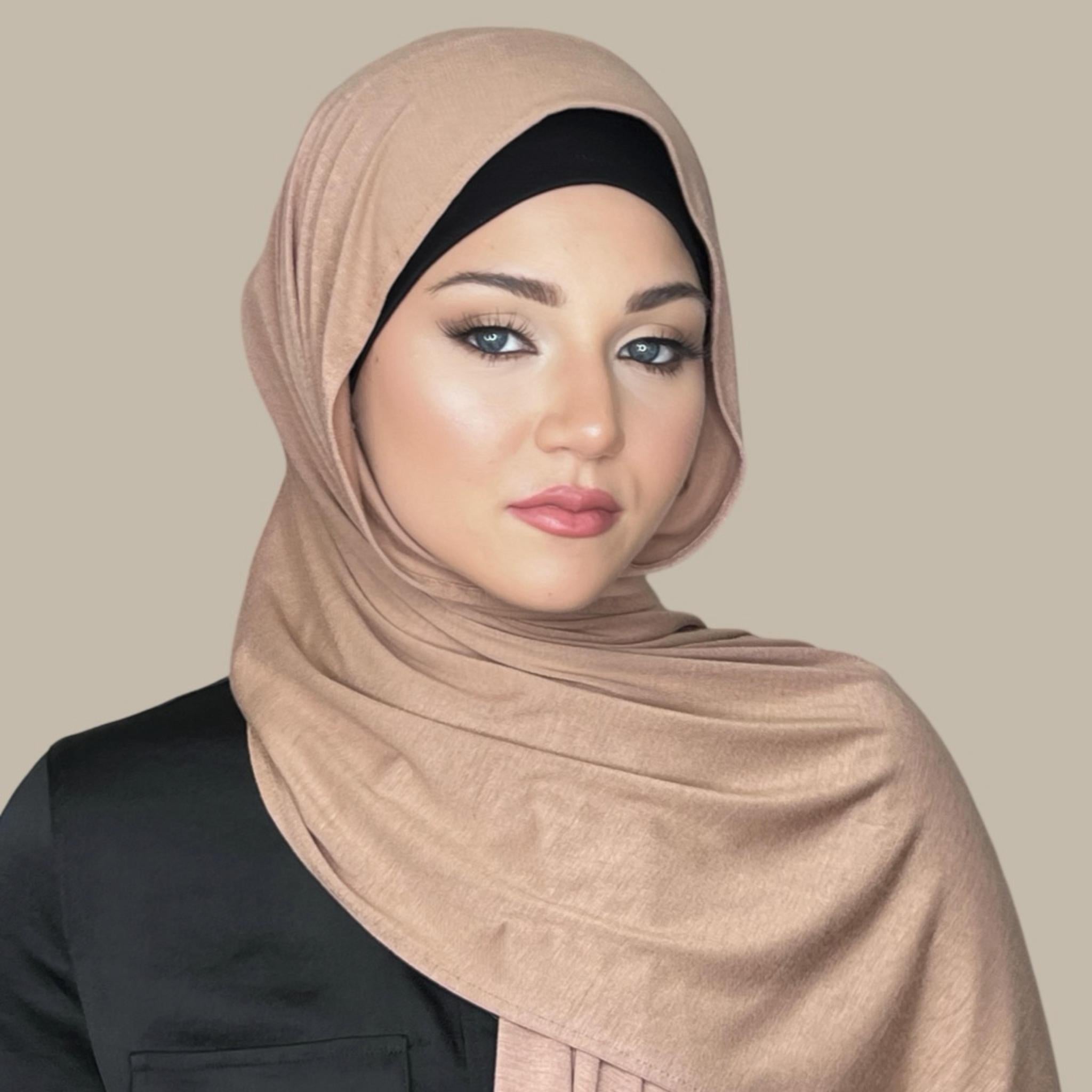 Classic Jersey Hijab-Coffee - Modish Hijab