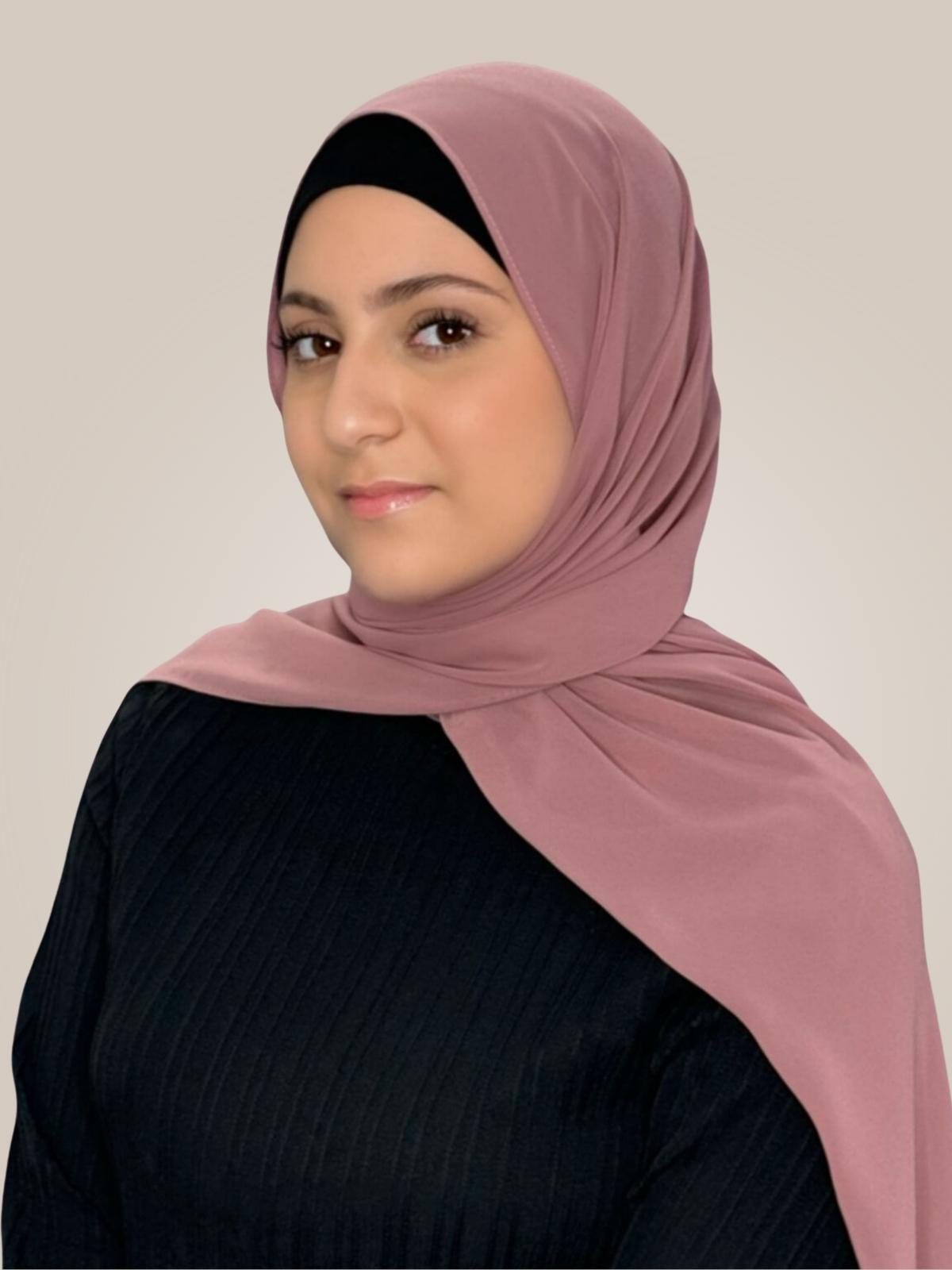 Modish Girl Luxury Chiffon Hijab-Rosey Brown