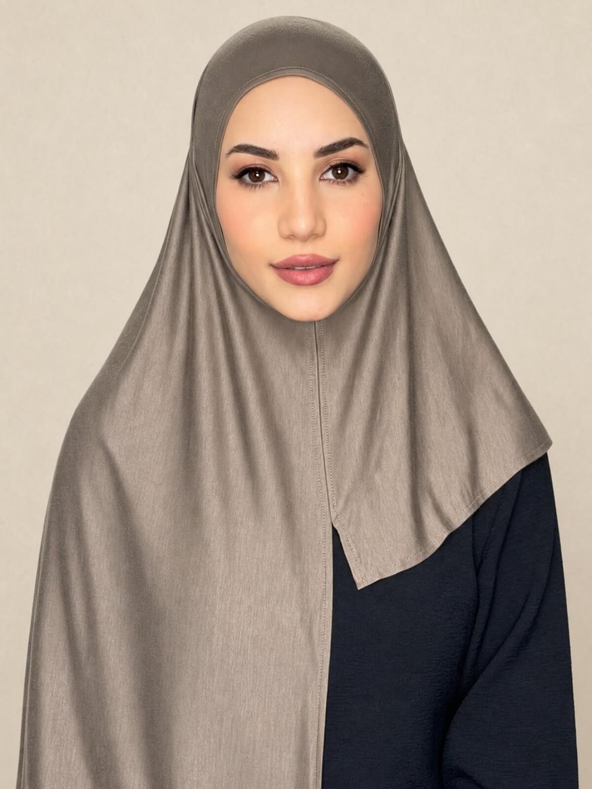 Pre-Sewn Jersey Hijab-Sandstone